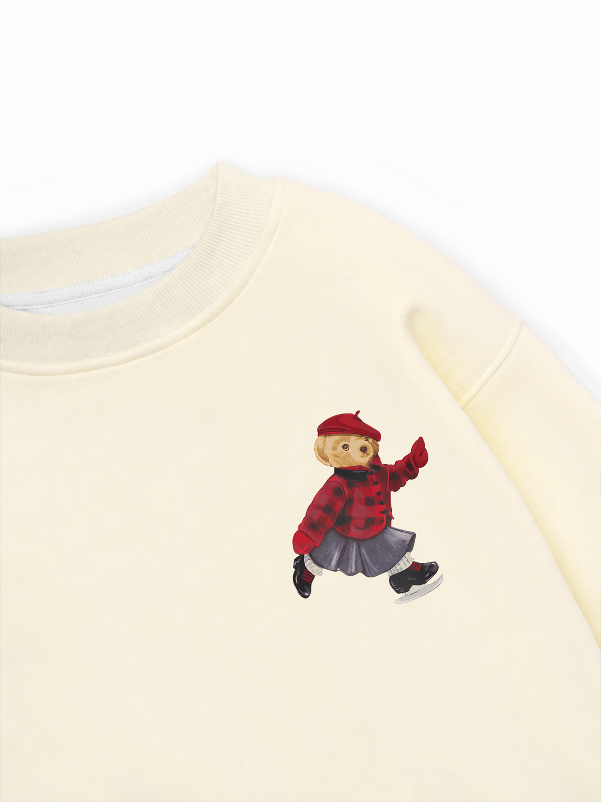 Áo Sweater Nỉ Hai Da Holiday Teddy Skate