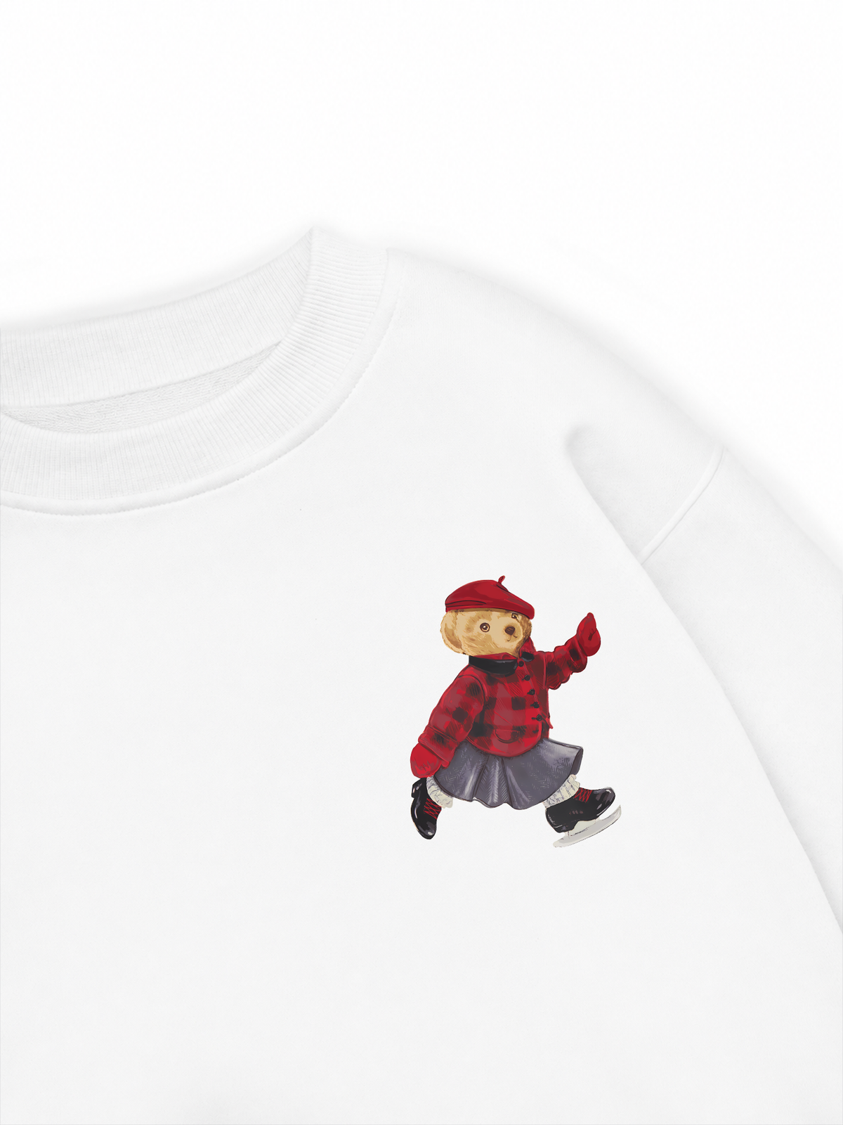 Áo Sweater Nỉ Hai Da Holiday Teddy Skate