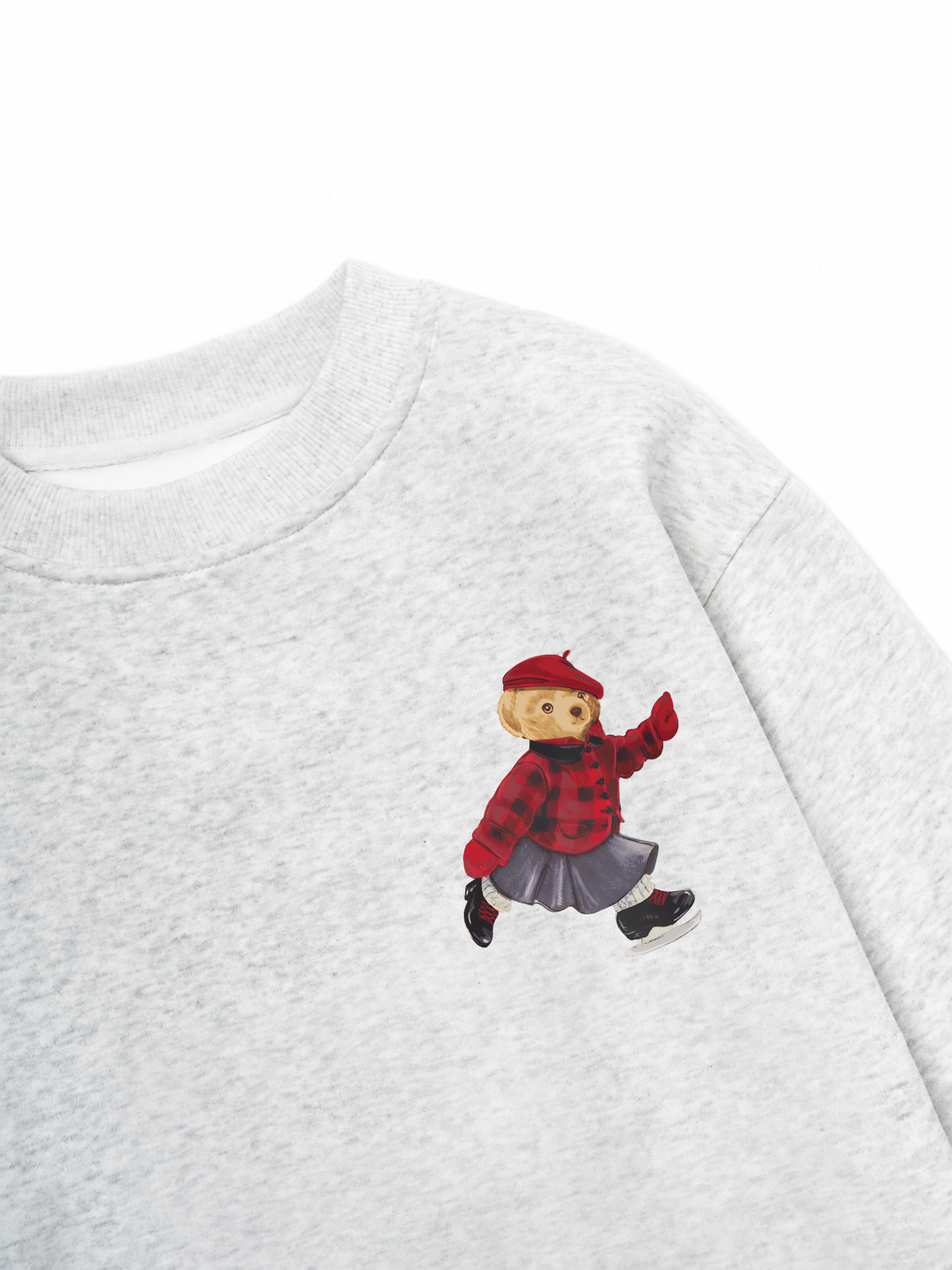 Áo Sweater Nỉ Hai Da Holiday Teddy Skate