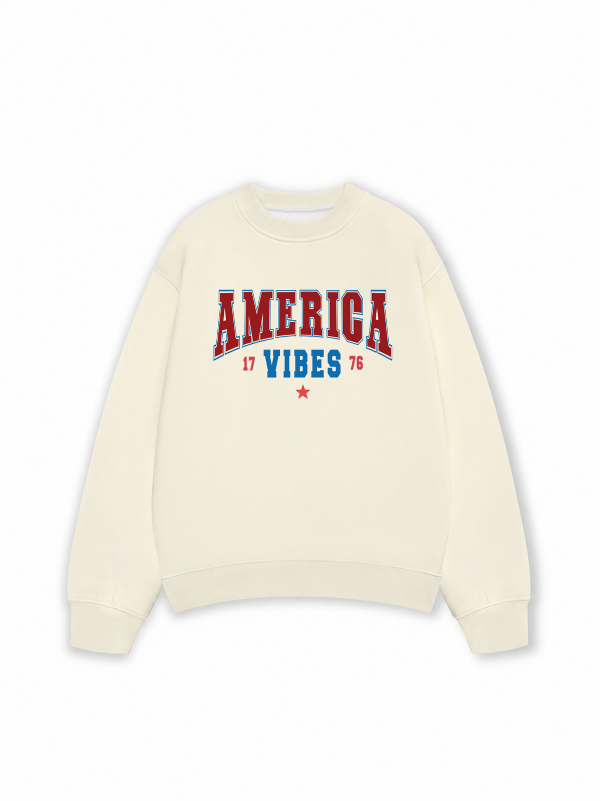 Áo Sweater Nỉ Hai Da USA America Vibes