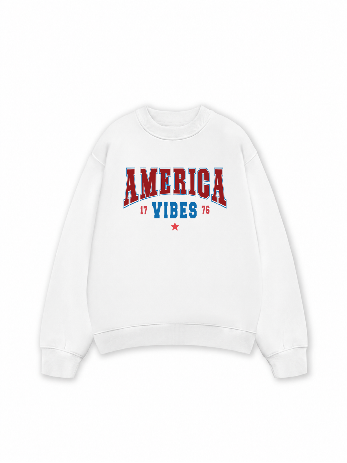 Áo Sweater Nỉ Hai Da USA America Vibes