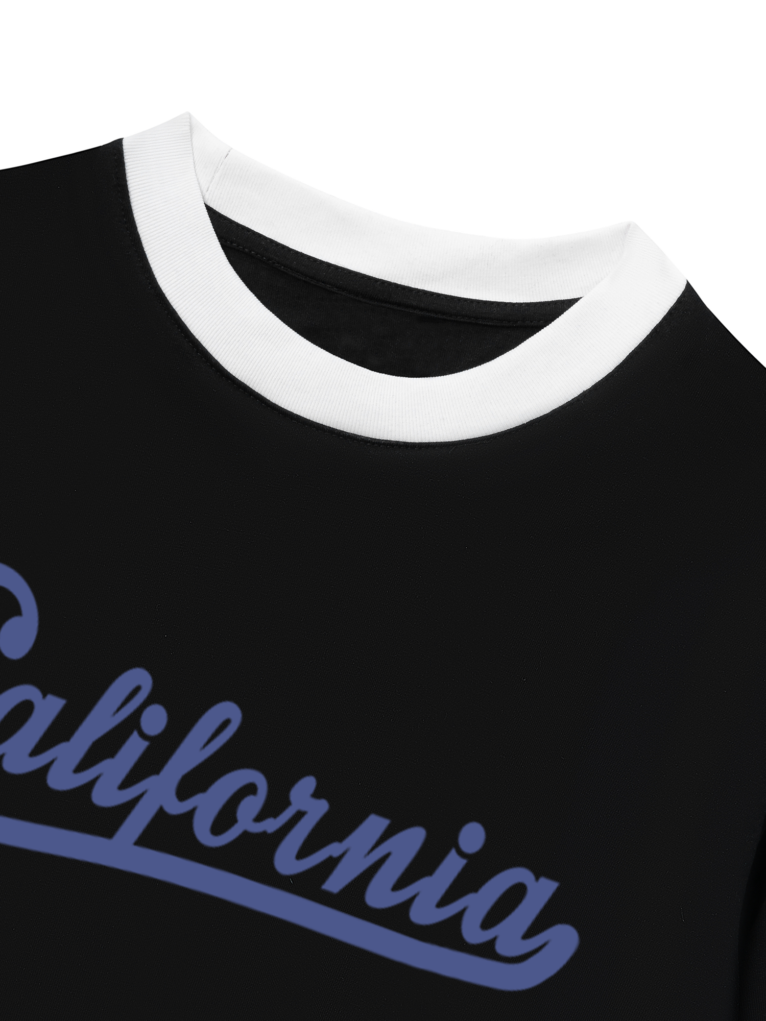 Áo Thun Ringer Relaxed Fit USA Califorinia Blue