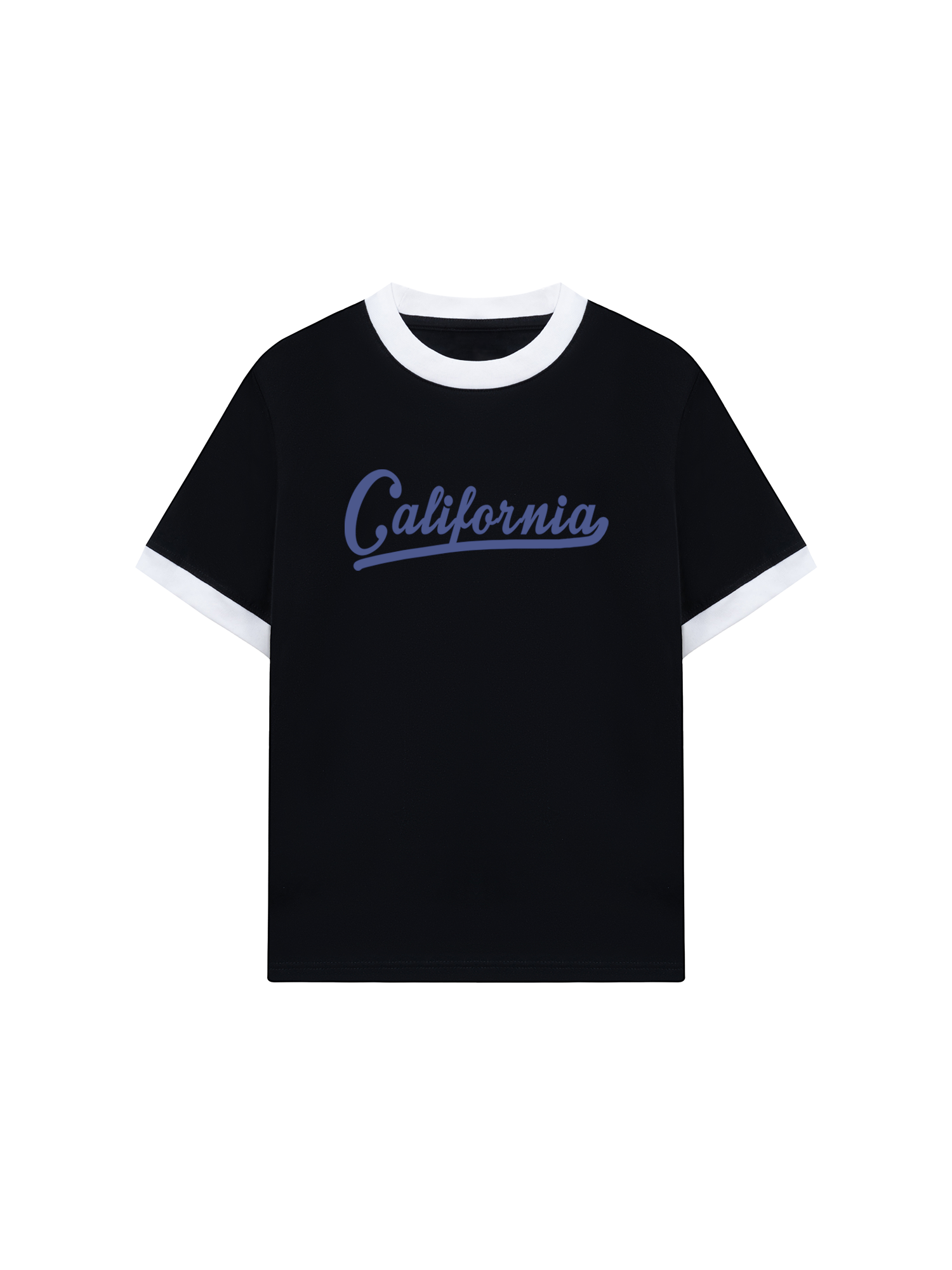Áo Thun Ringer Relaxed Fit USA Califorinia Blue