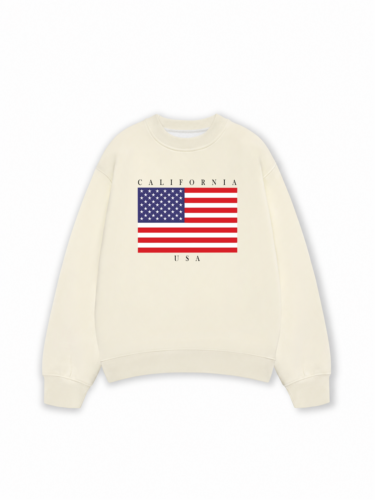 Áo Sweater Nỉ Hai Da USA California Basic Style