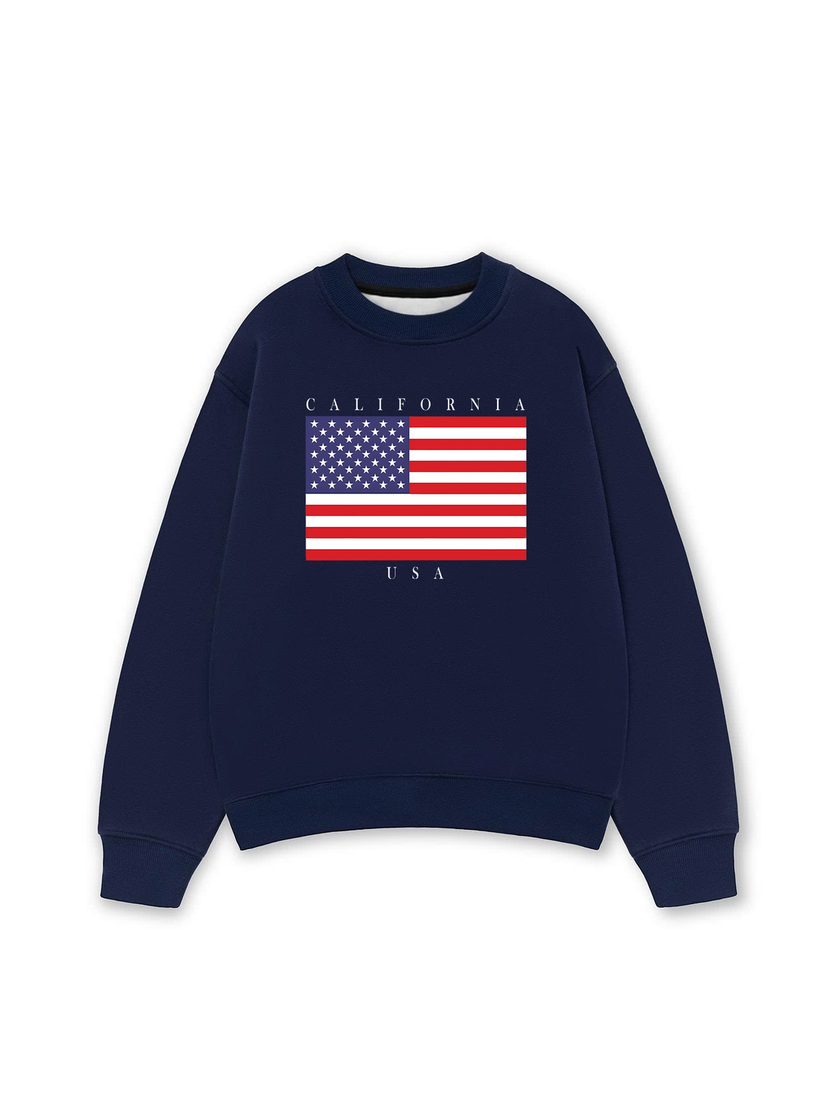 Áo Sweater Nỉ Hai Da USA California Basic Style