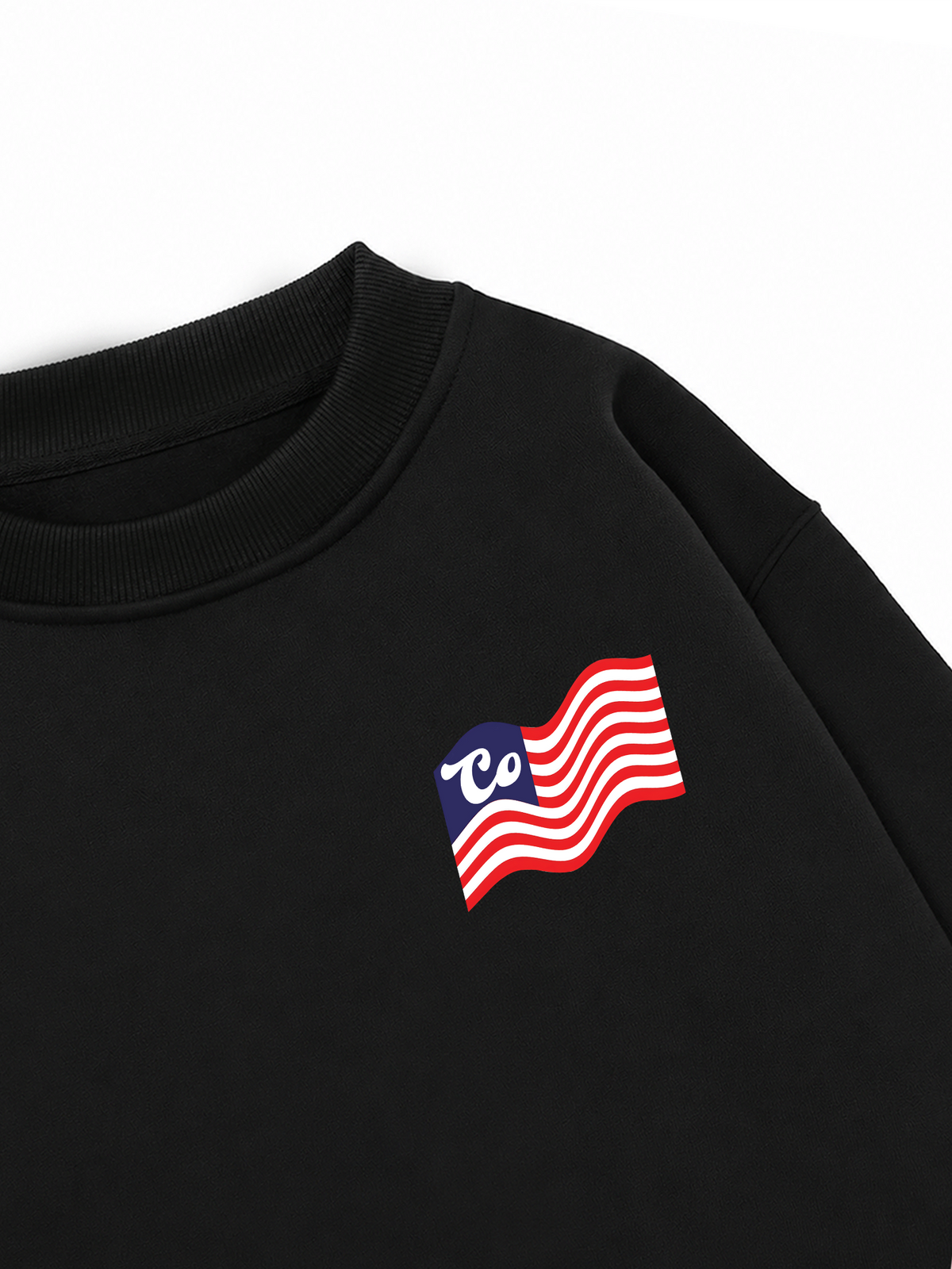 Áo Sweater Nỉ Hai Da USA Cotton USA Flag