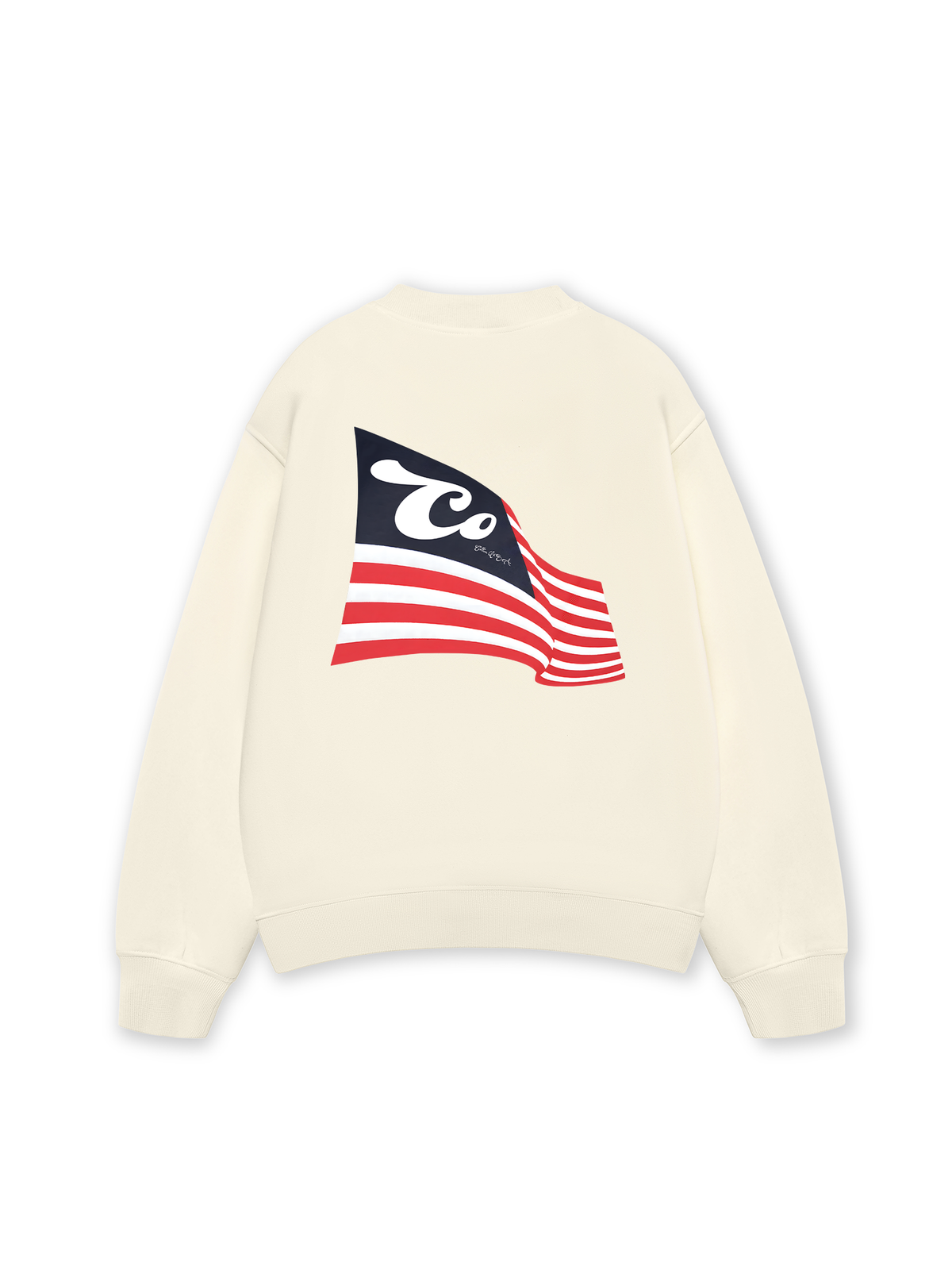Áo Sweater Nỉ Hai Da USA Cotton USA Flag