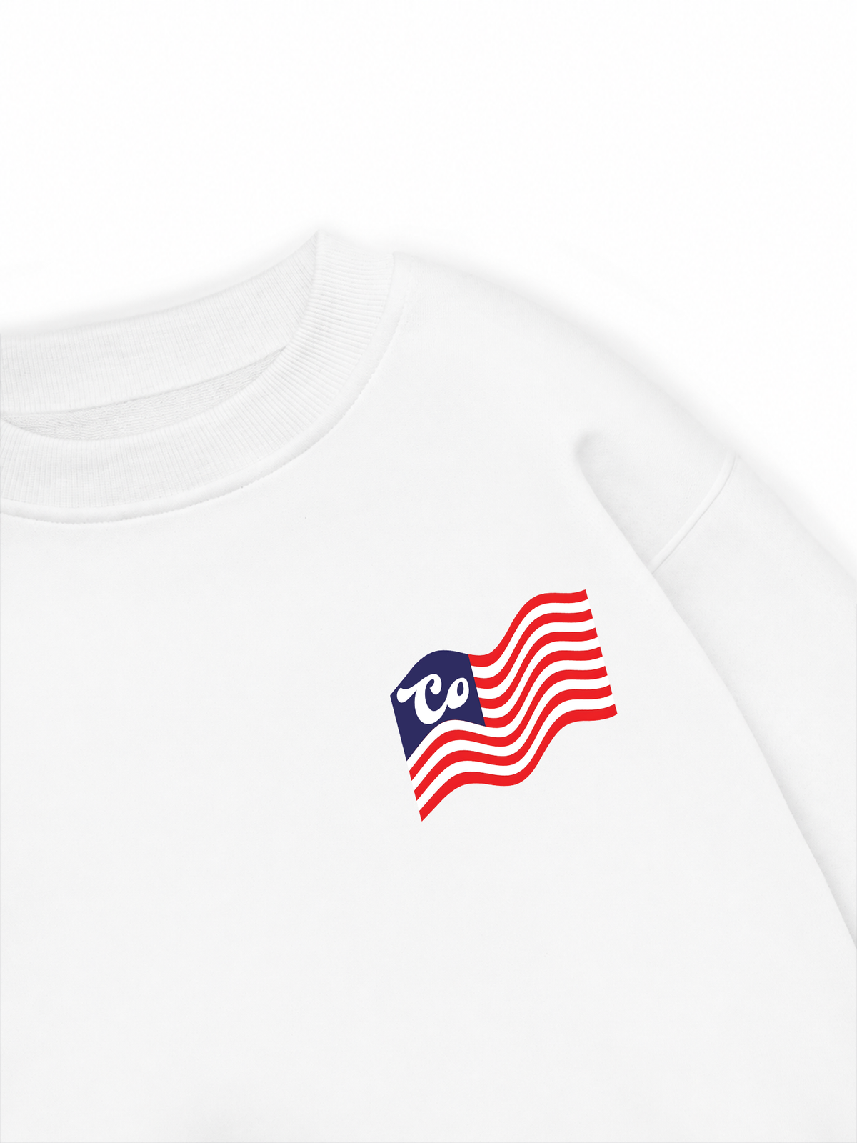 Áo Sweater Nỉ Hai Da USA Cotton USA Flag