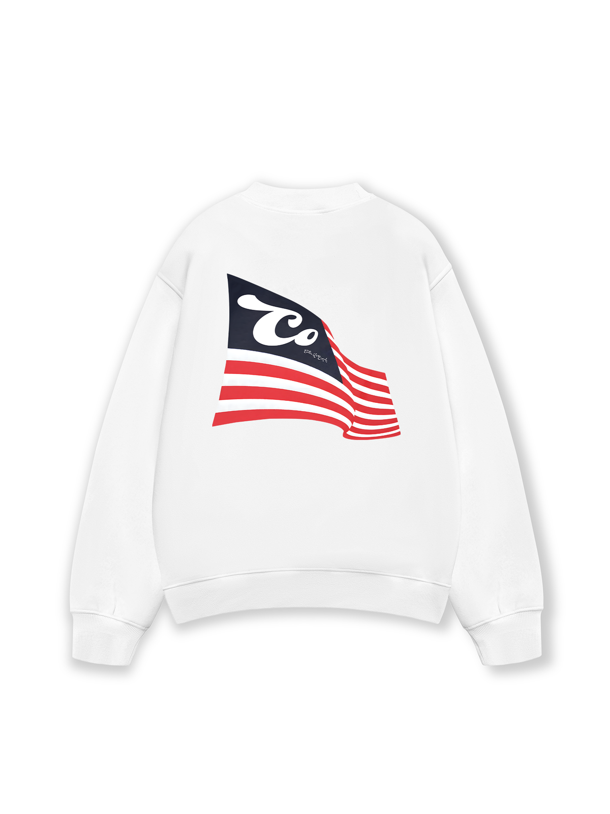 Áo Sweater Nỉ Hai Da USA Cotton USA Flag