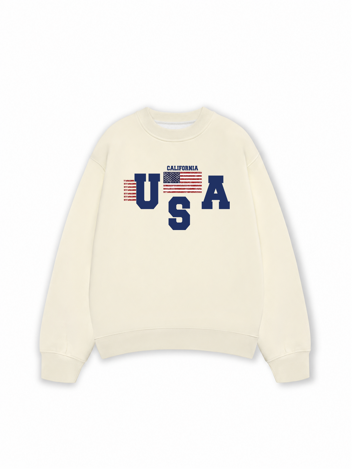 Áo Sweater Nỉ Hai Da USA California