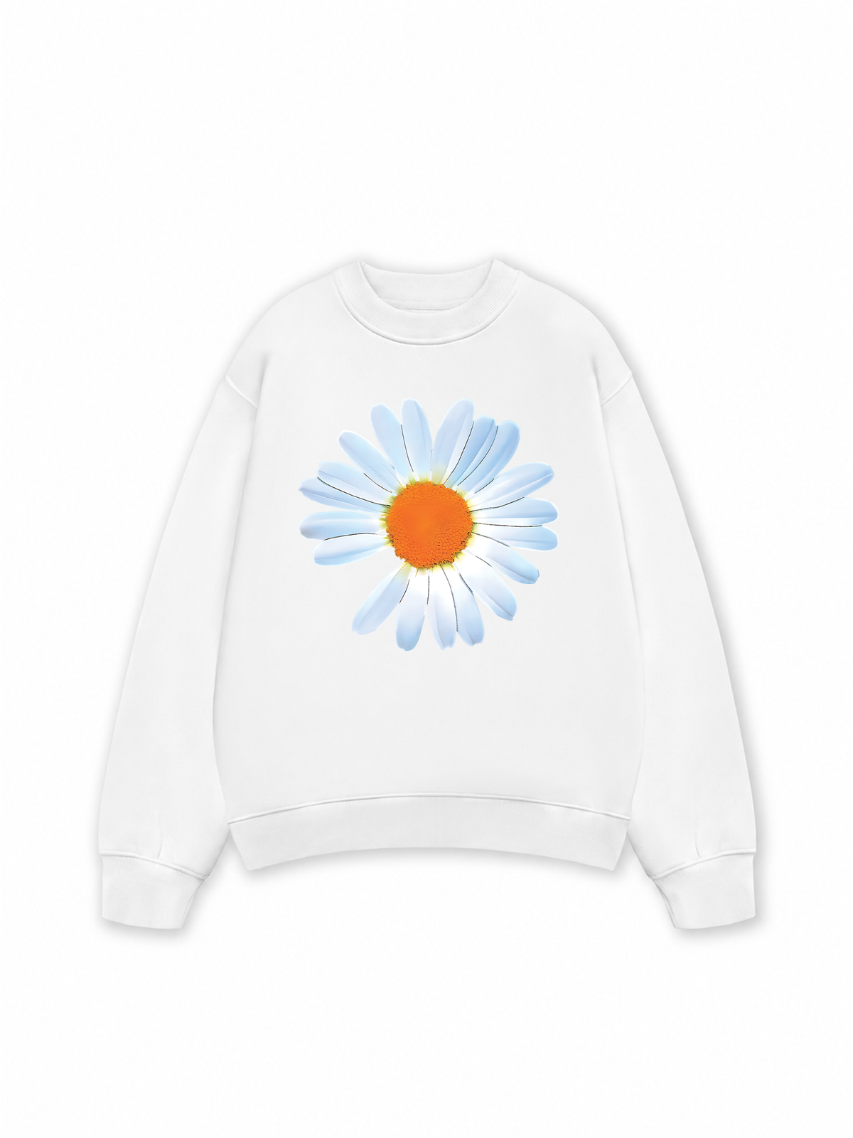 Áo Sweater Nỉ Hai Da Floral Design For VIP Daisy Flower