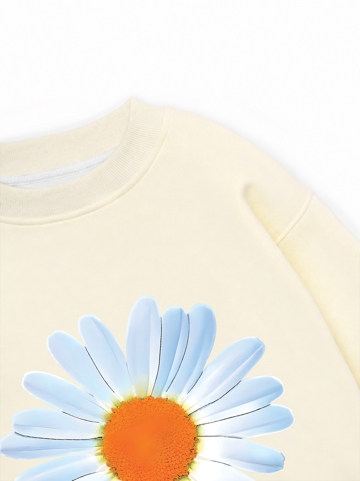 Áo Sweater Nỉ Hai Da Floral Design For VIP Daisy Flower