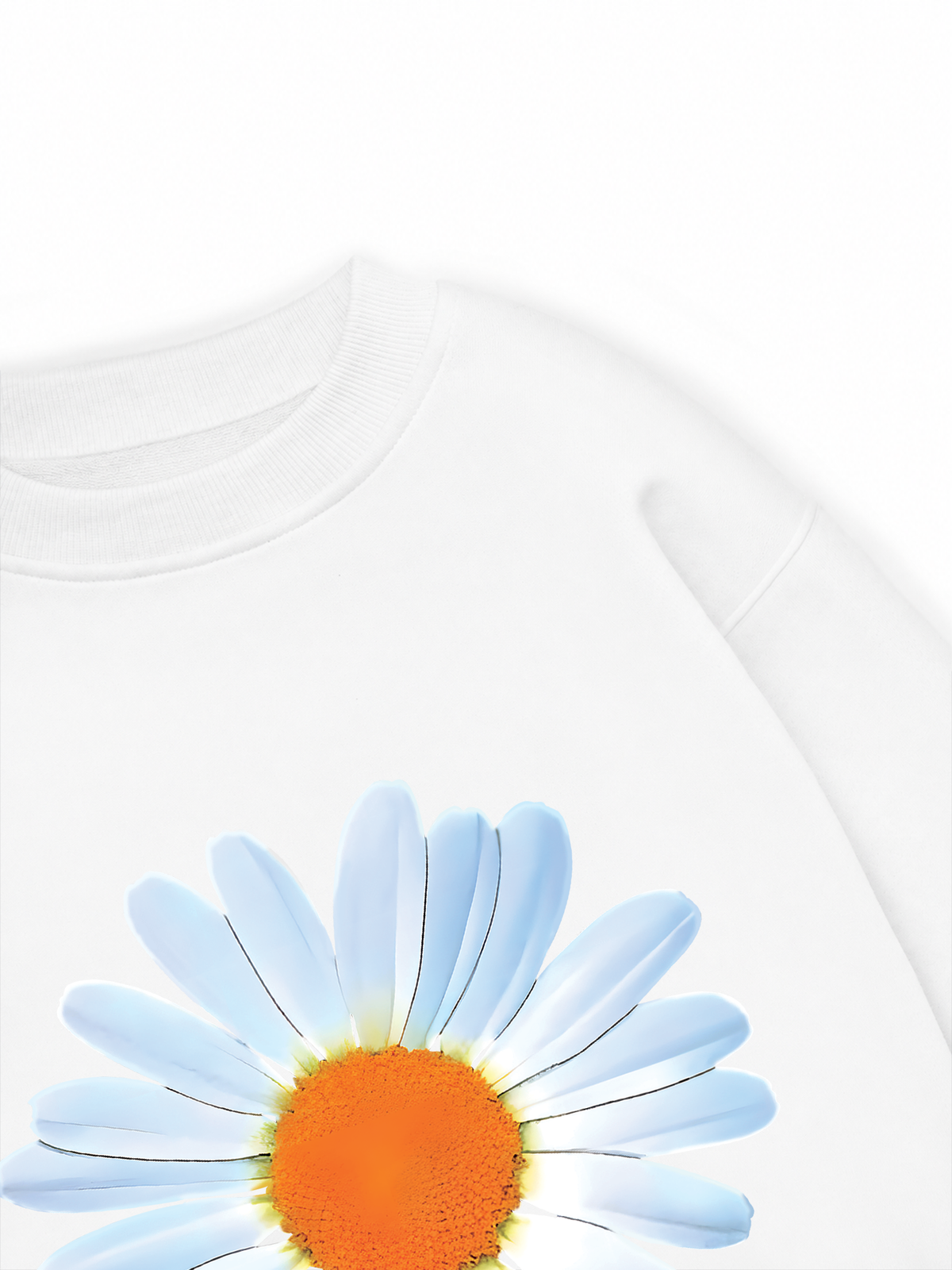Áo Sweater Nỉ Hai Da Floral Design For VIP Daisy Flower