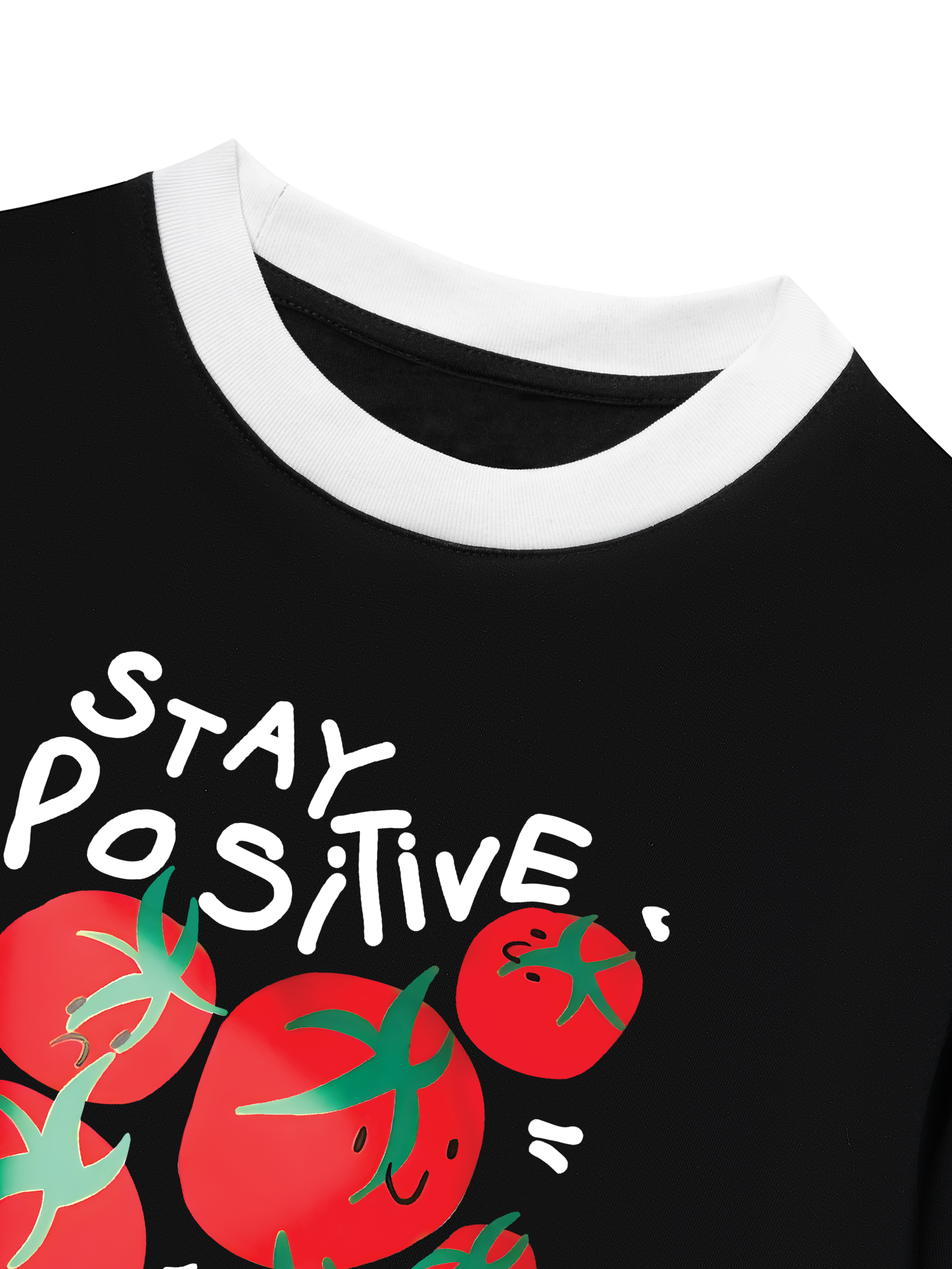 Áo Thun Ringer Relaxed Fit Tropical Stay Positive