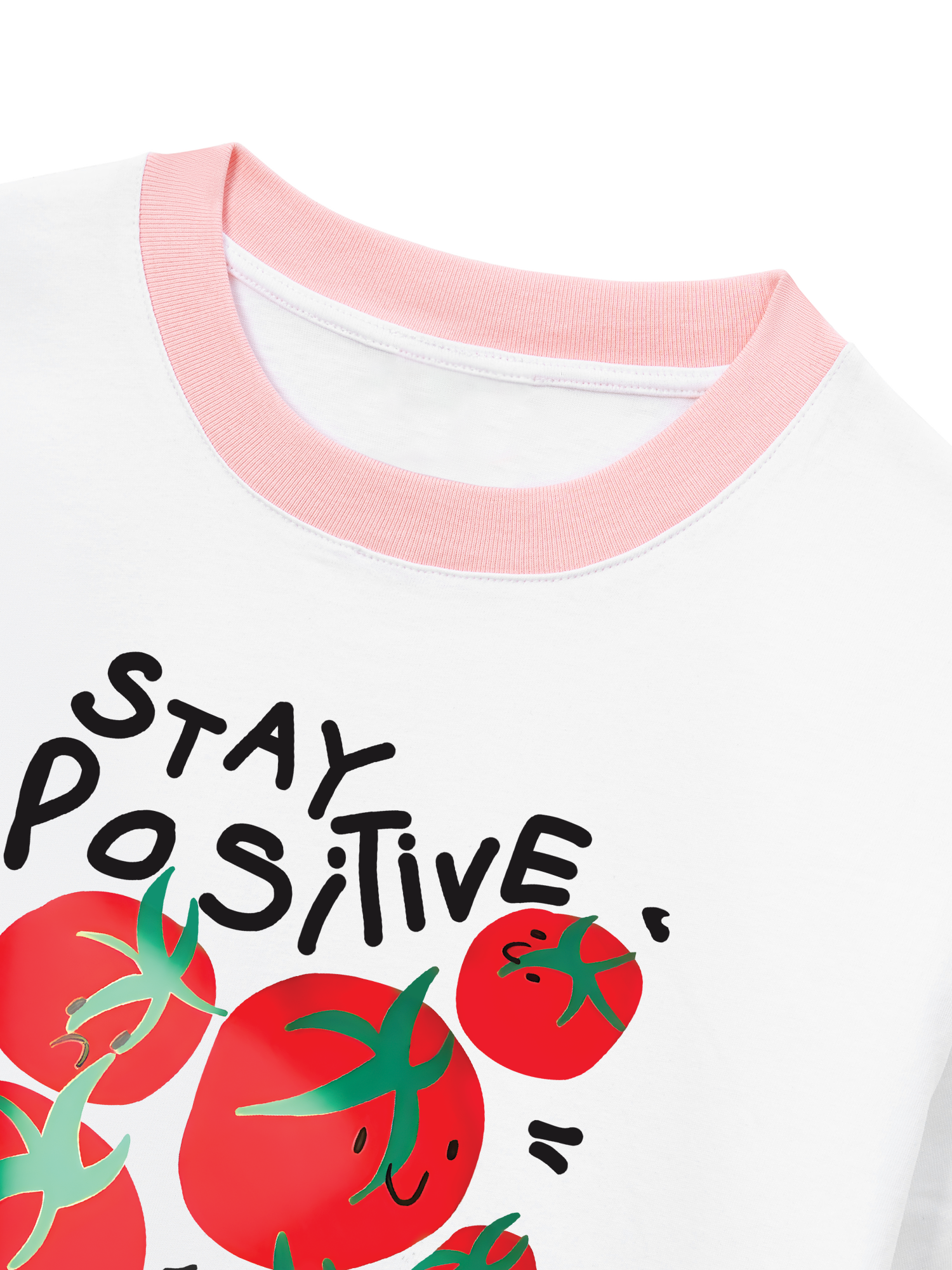 Áo Thun Ringer Relaxed Fit Tropical Stay Positive