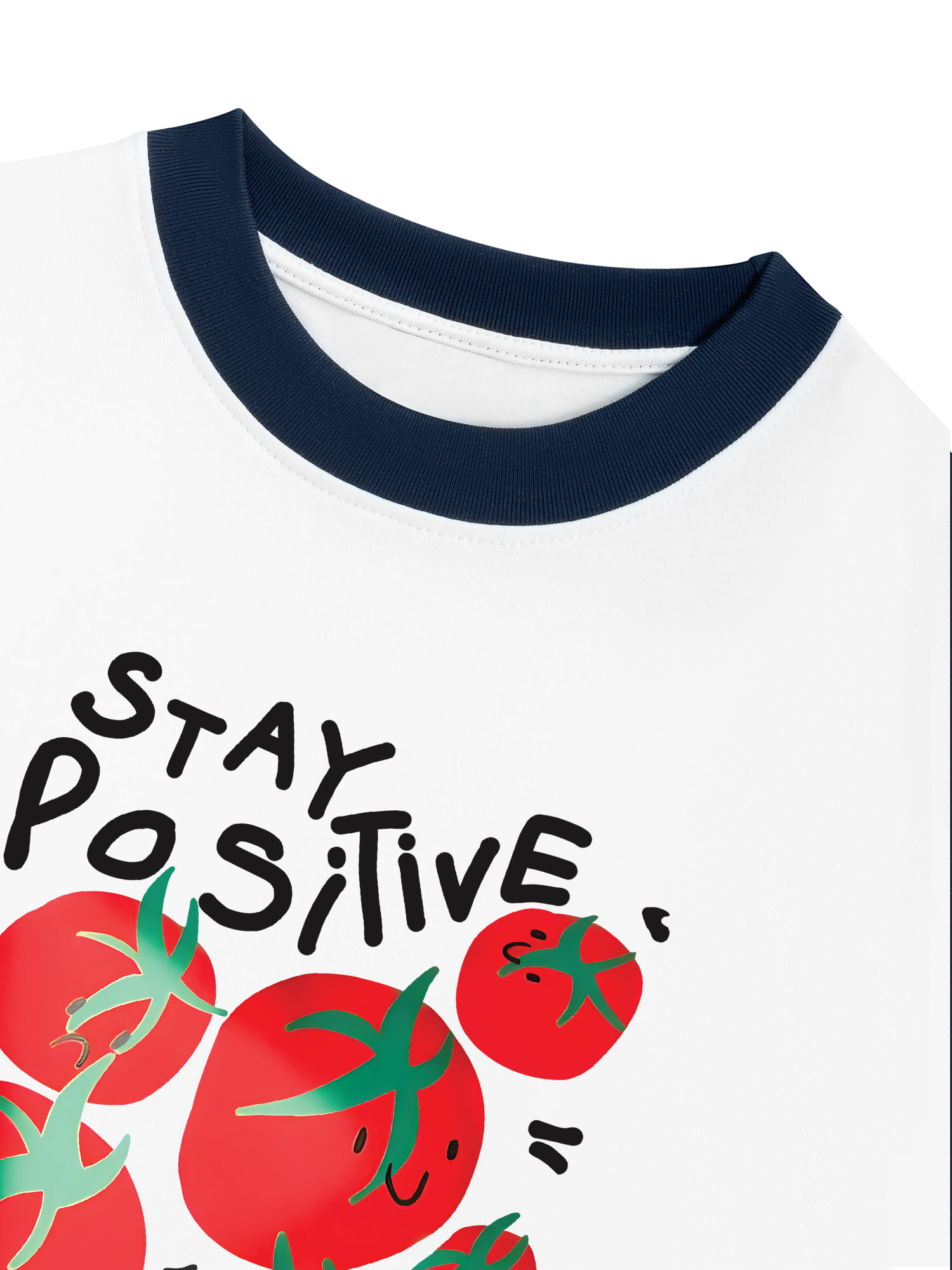 Áo Thun Ringer Relaxed Fit Tropical Stay Positive
