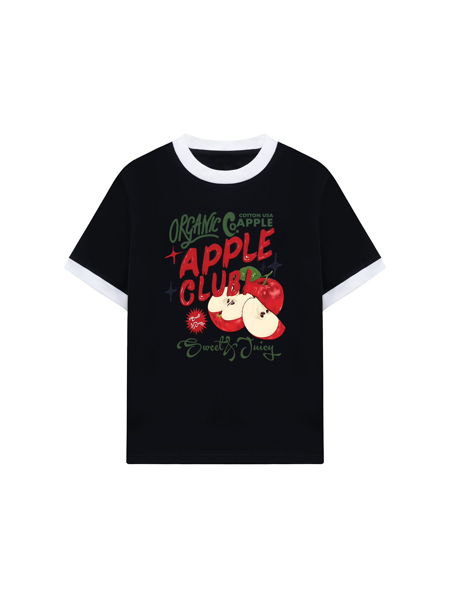 Áo Thun Ringer Relaxed Fit Tropical Alpple Club
