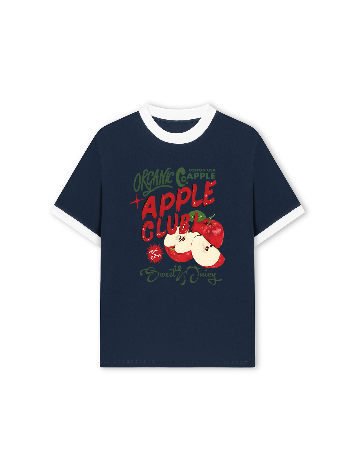 Áo Thun Ringer Relaxed Fit Tropical Alpple Club