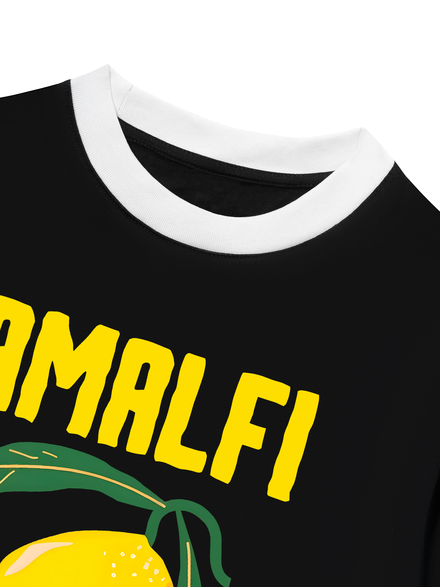 Áo Thun Ringer Relaxed Fit Tropical Amafi Lemon