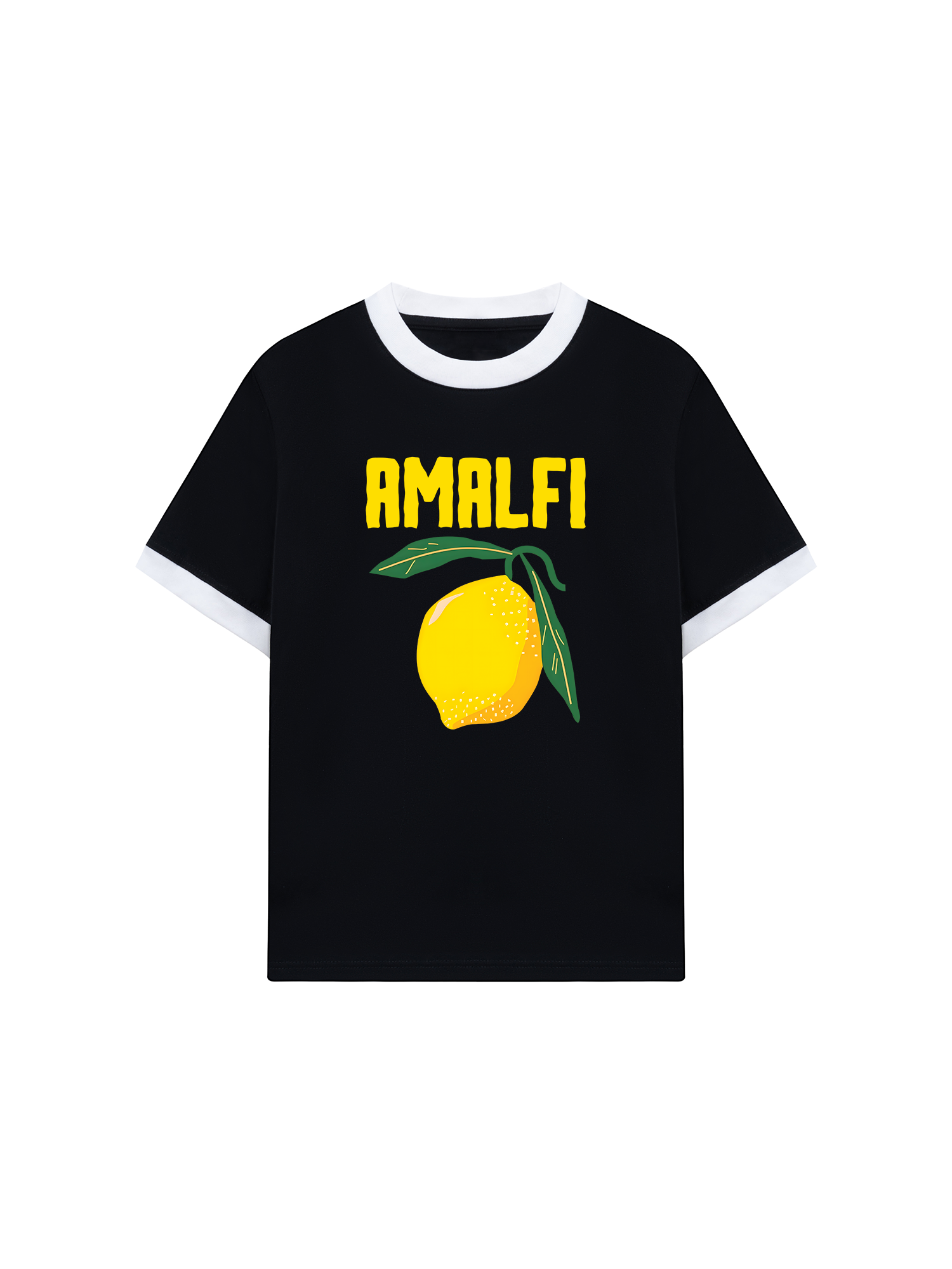 Áo Thun Ringer Relaxed Fit Tropical Amafi Lemon