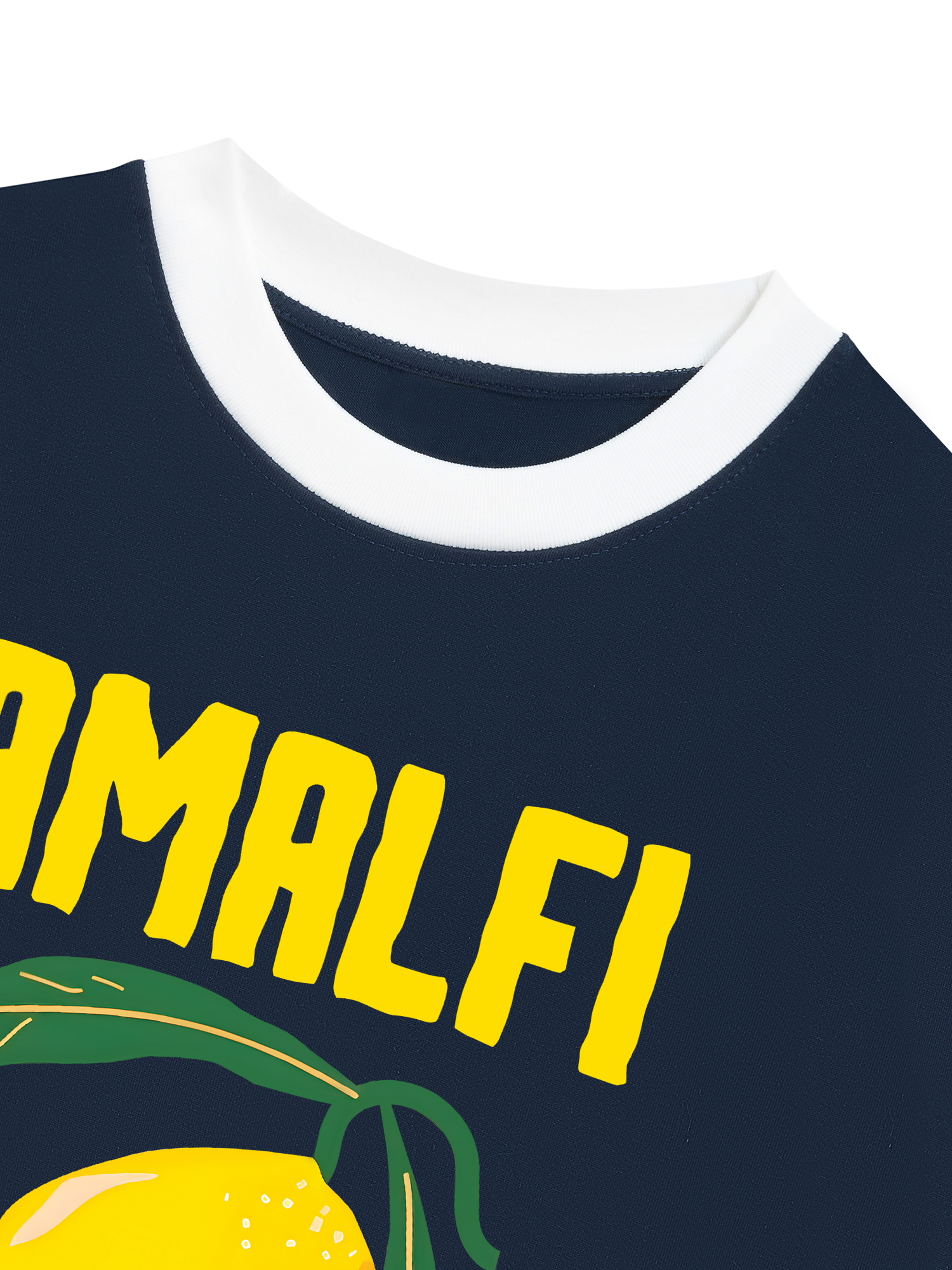 Áo Thun Ringer Relaxed Fit Tropical Amafi Lemon