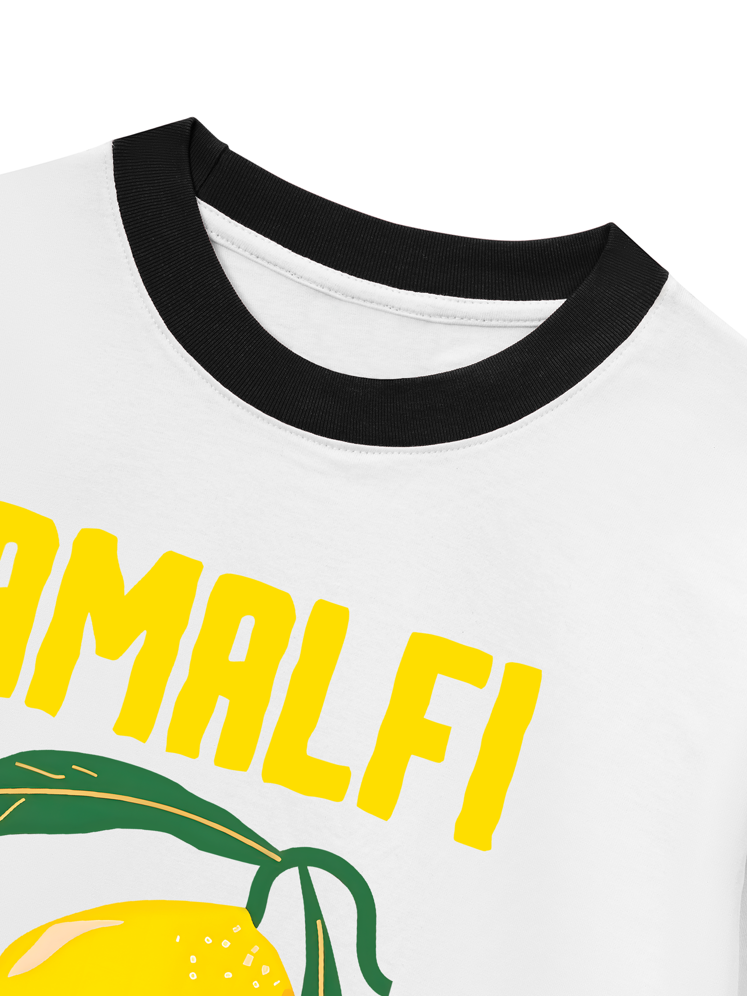 Áo Thun Ringer Relaxed Fit Tropical Amafi Lemon