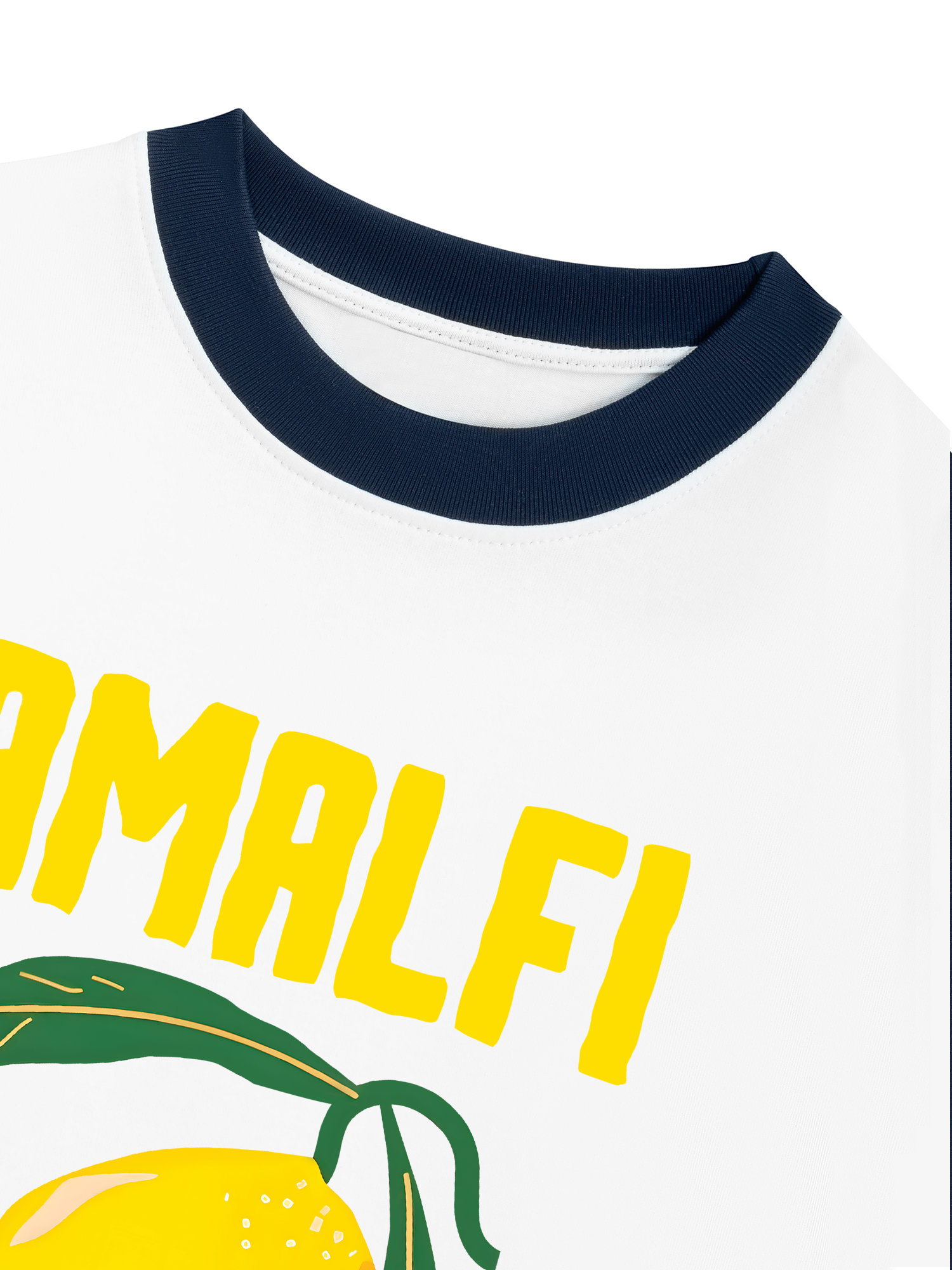 Áo Thun Ringer Relaxed Fit Tropical Amafi Lemon