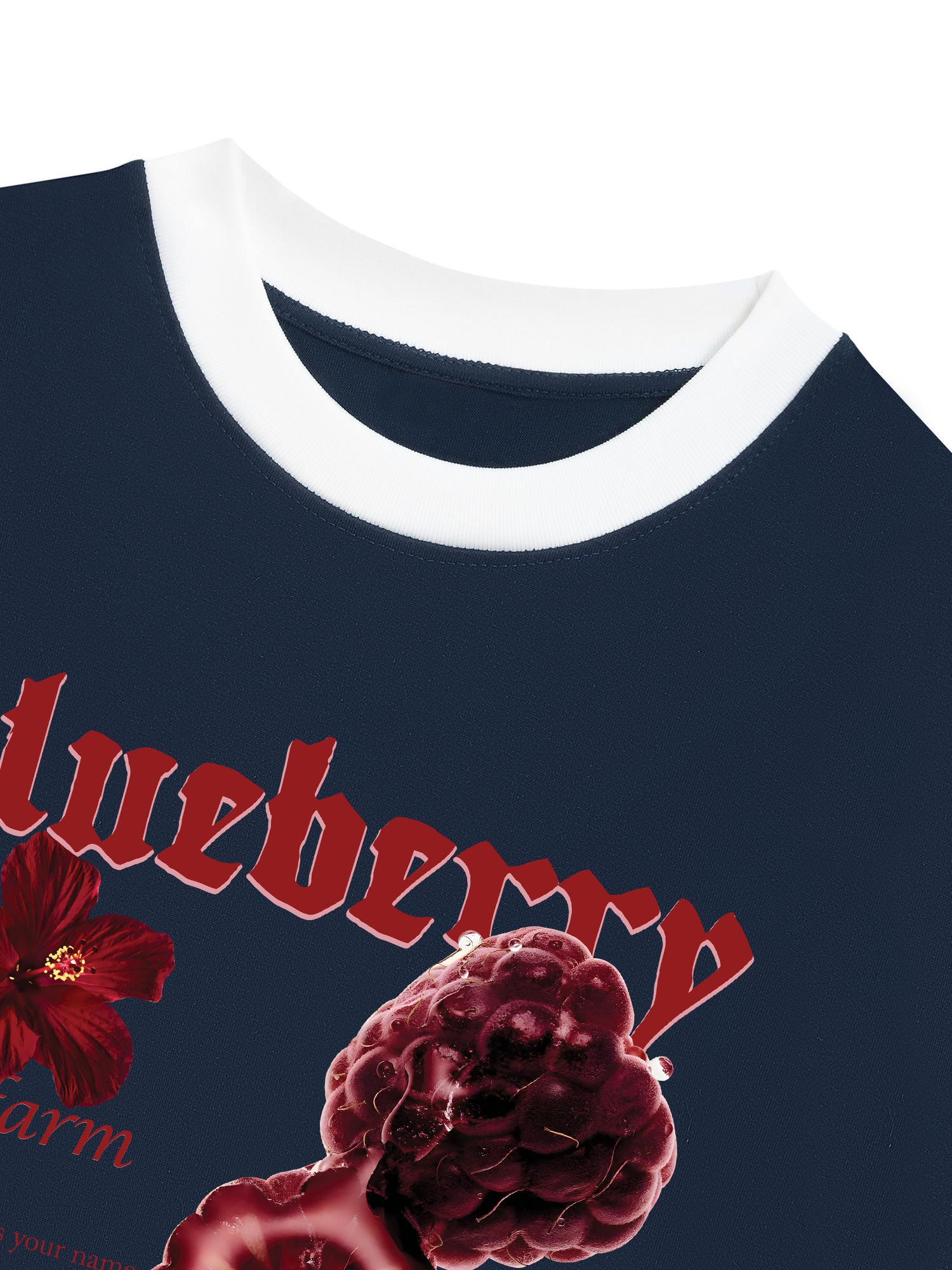 Áo Thun Ringer Relaxed Fit Tropical Blue Berry