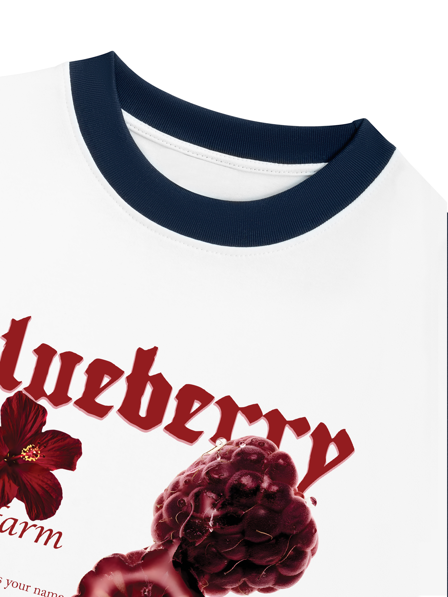 Áo Thun Ringer Relaxed Fit Tropical Blue Berry