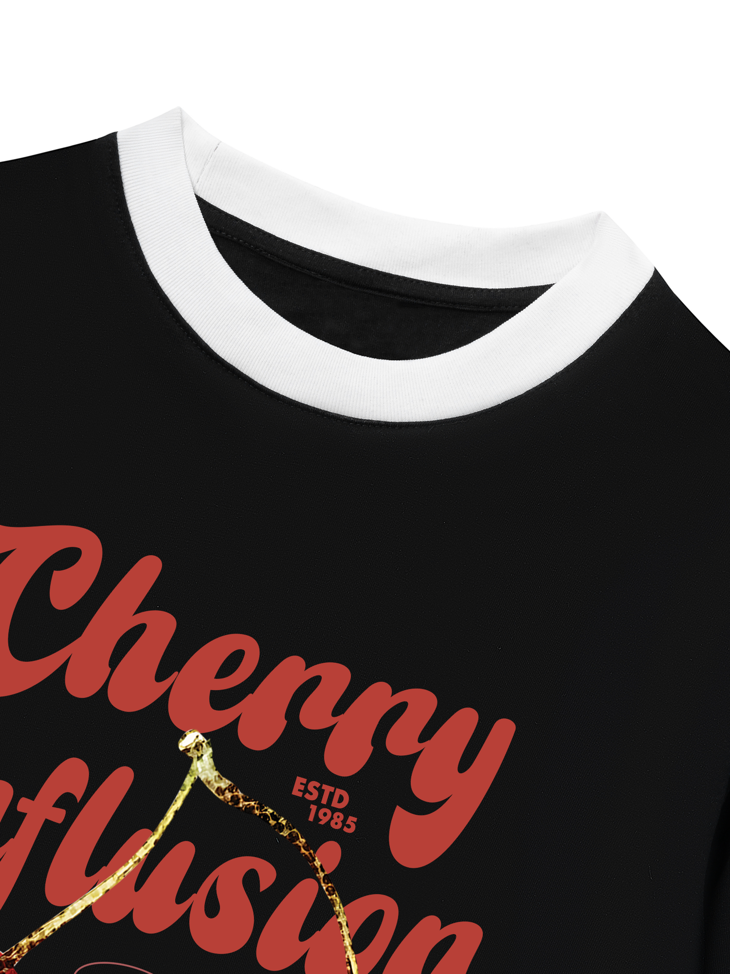Áo Thun Ringer Relaxed Fit Tropical Cherry Influsion