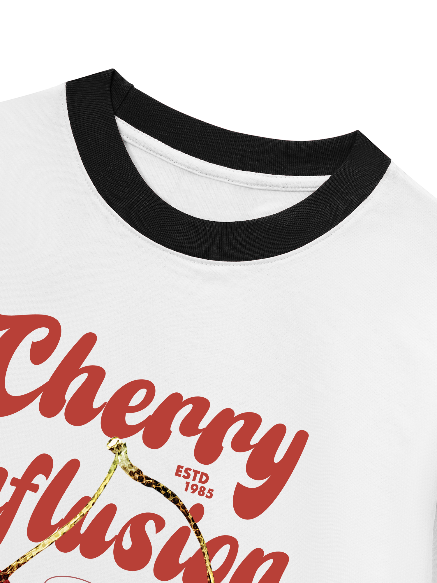 Áo Thun Ringer Relaxed Fit Tropical Cherry Influsion