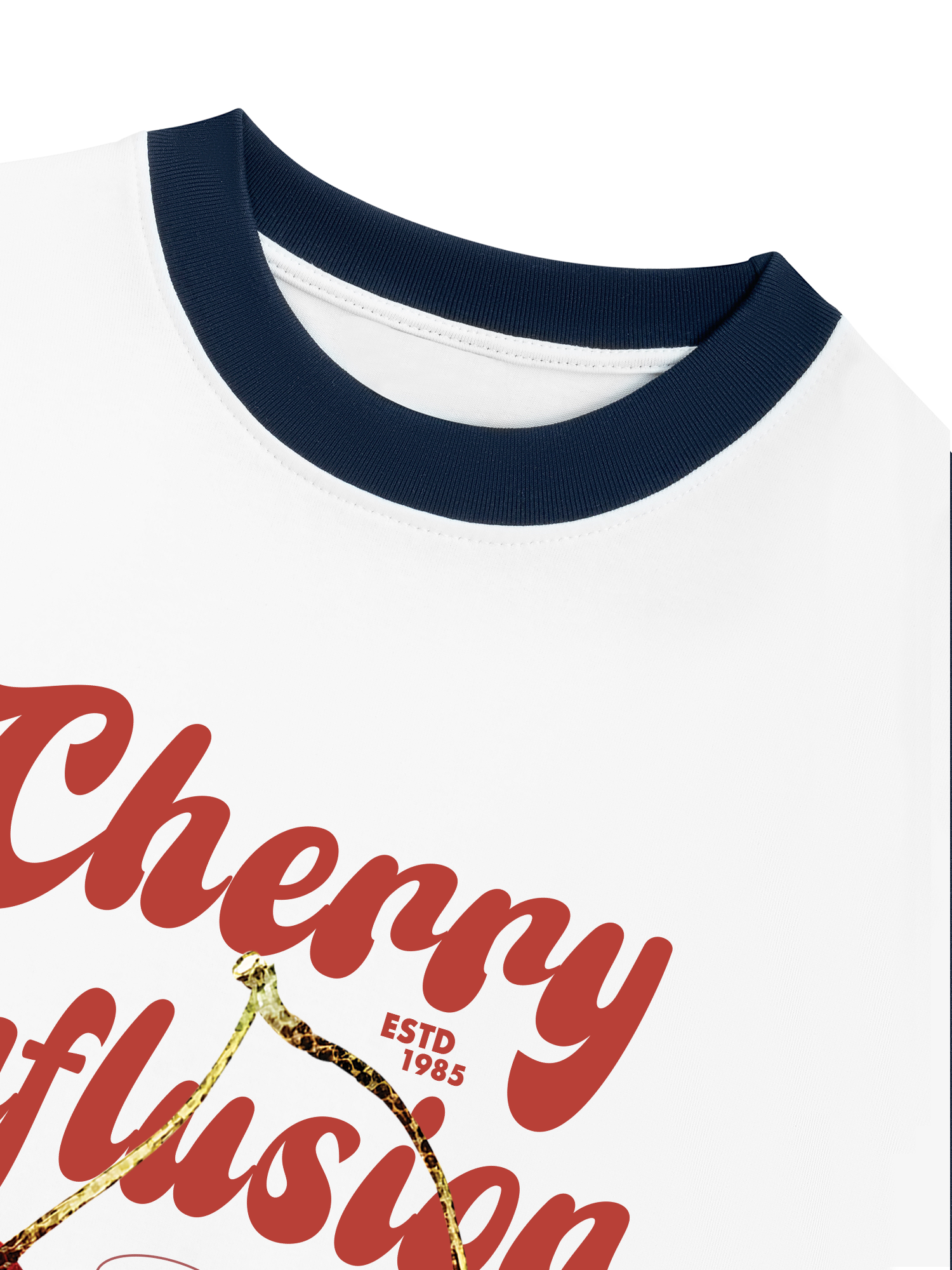 Áo Thun Ringer Relaxed Fit Tropical Cherry Influsion