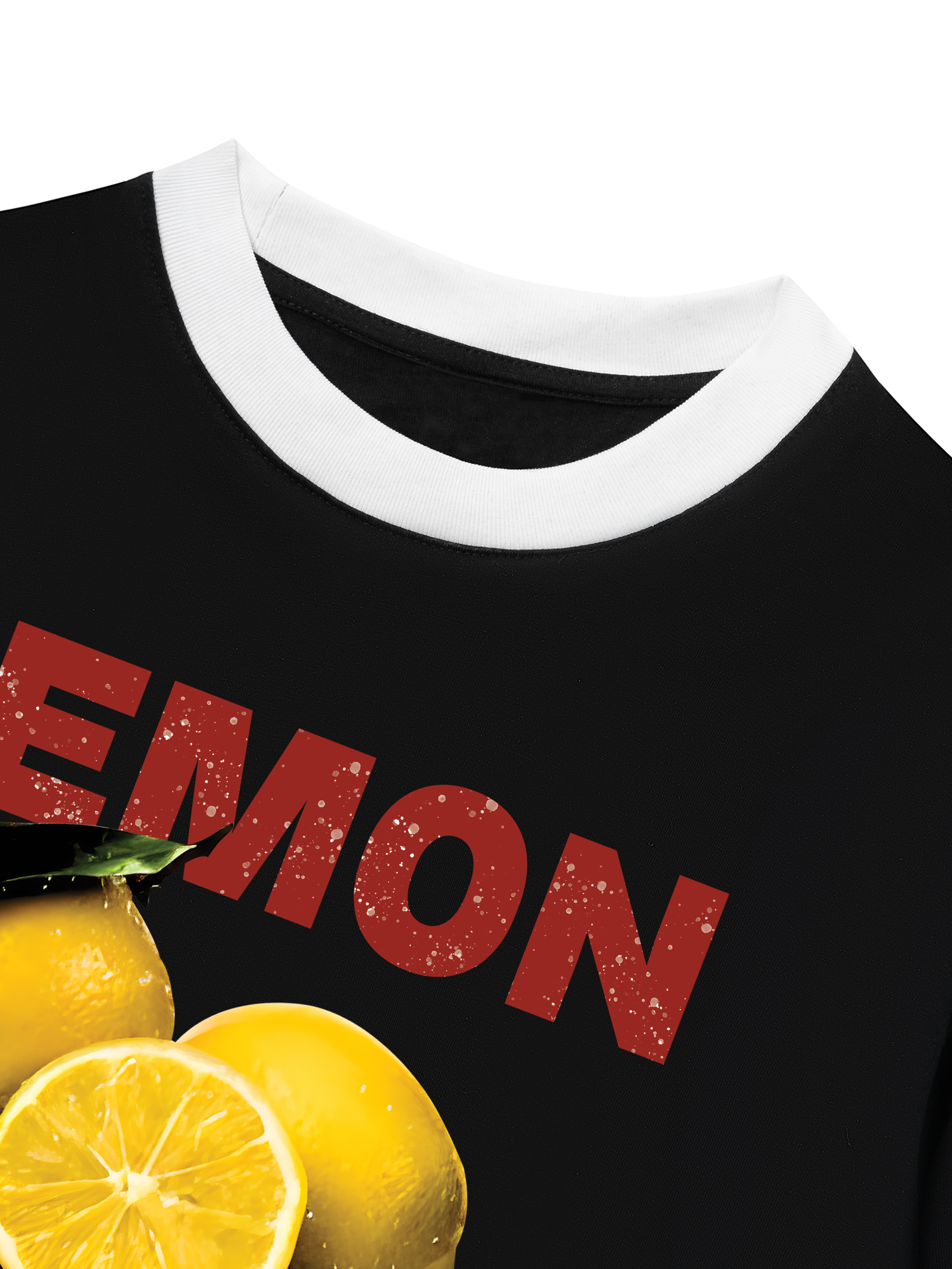 Áo Thun Ringer Relaxed Fit Tropical Lemon Orrganic