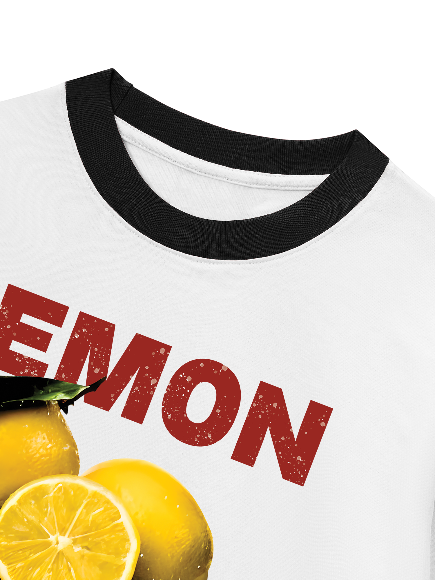 Áo Thun Ringer Relaxed Fit Tropical Lemon Orrganic