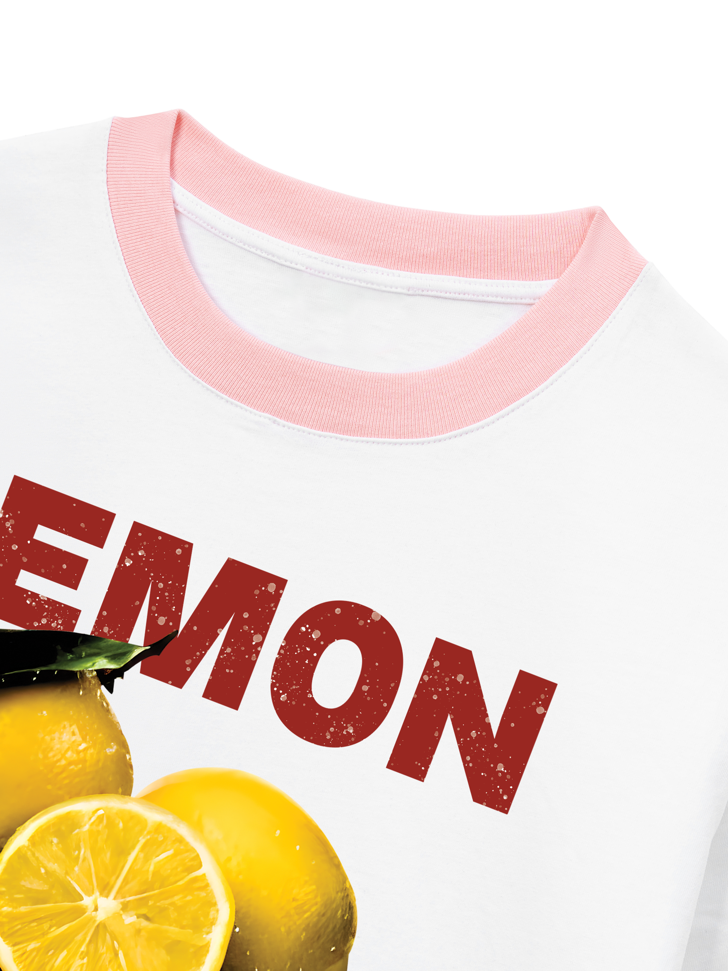 Áo Thun Ringer Relaxed Fit Tropical Lemon Orrganic
