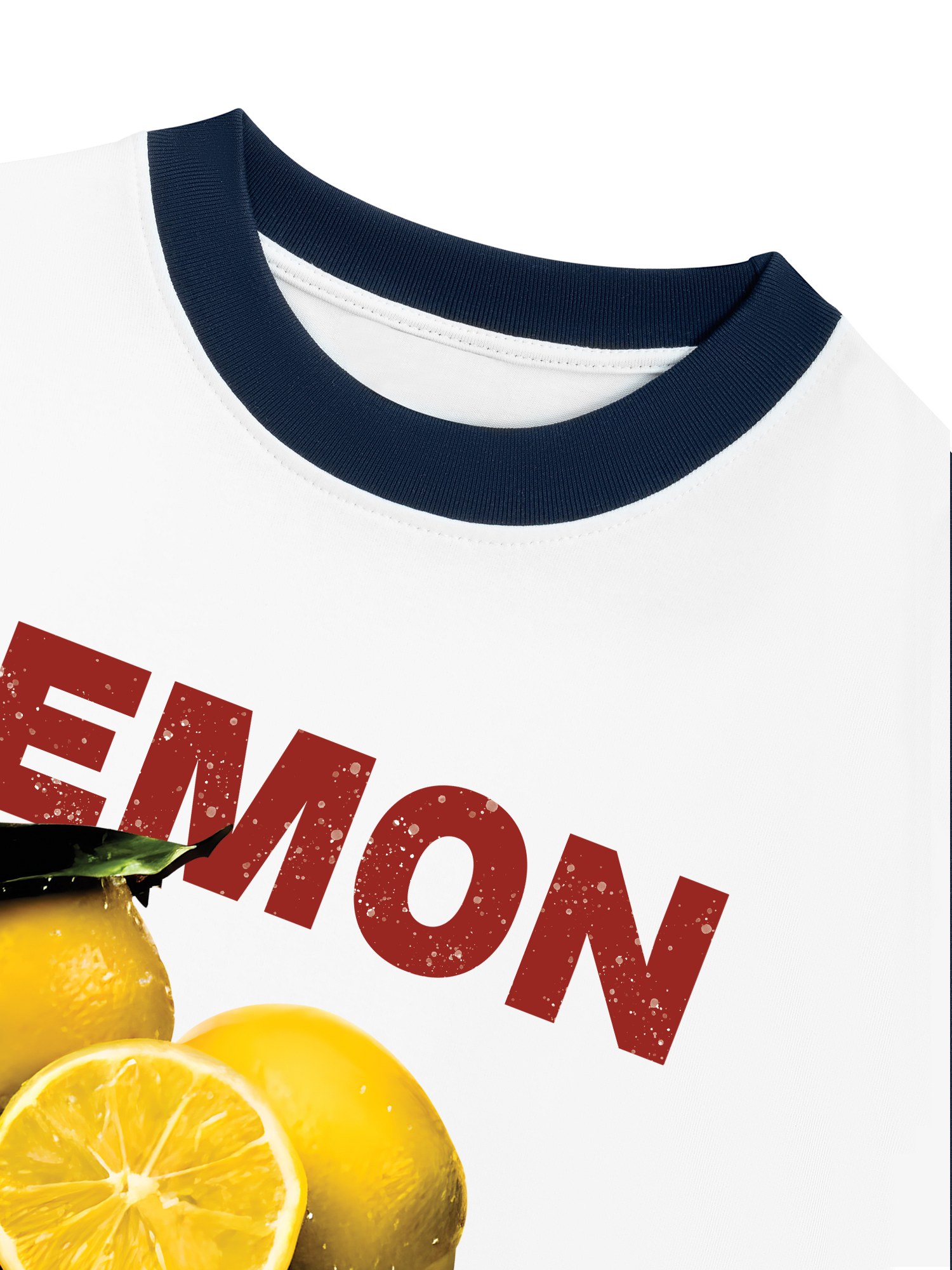 Áo Thun Ringer Relaxed Fit Tropical Lemon Orrganic