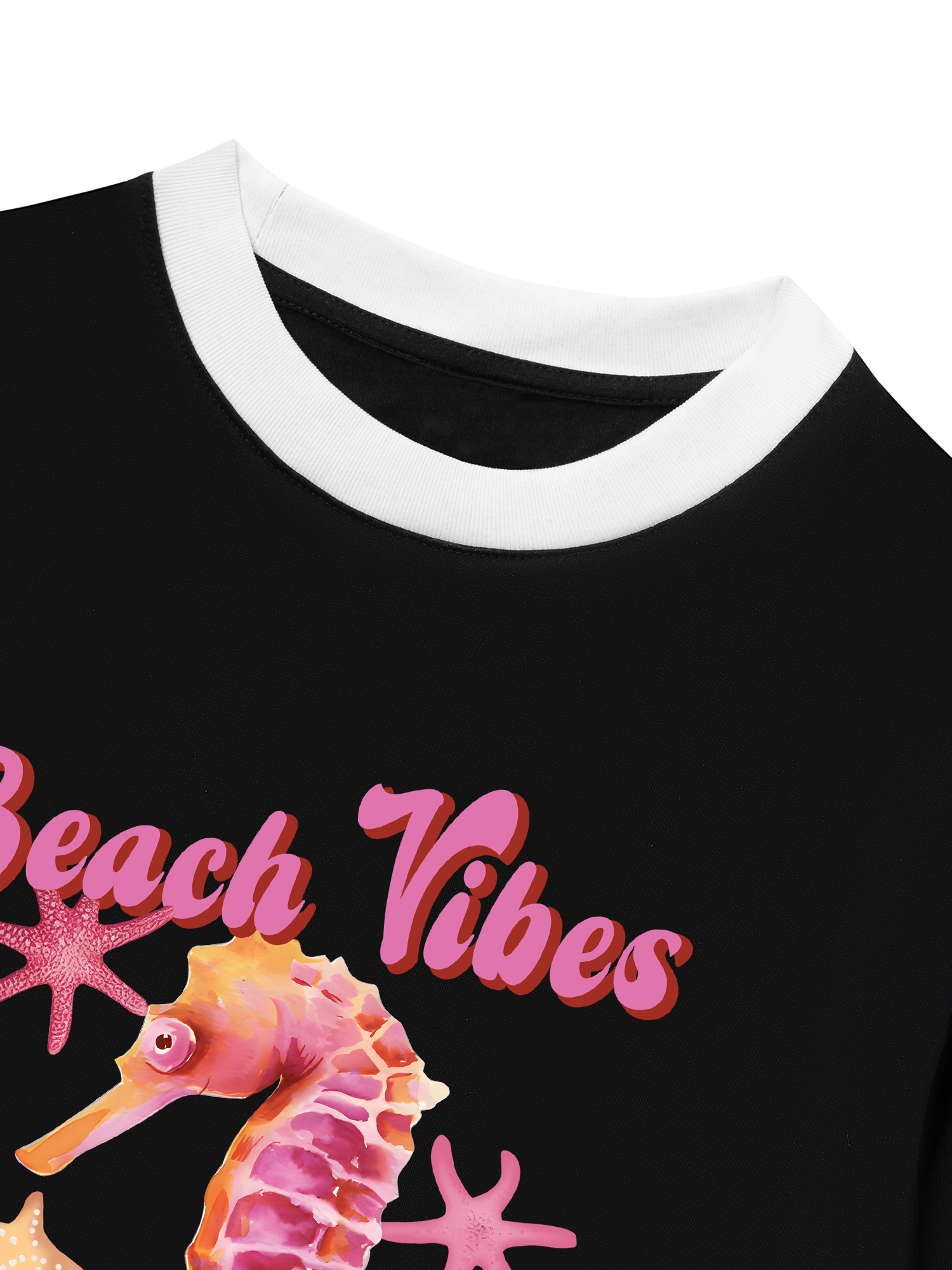 Áo Thun Ringer Relaxed Fit Tropical Hippocampus