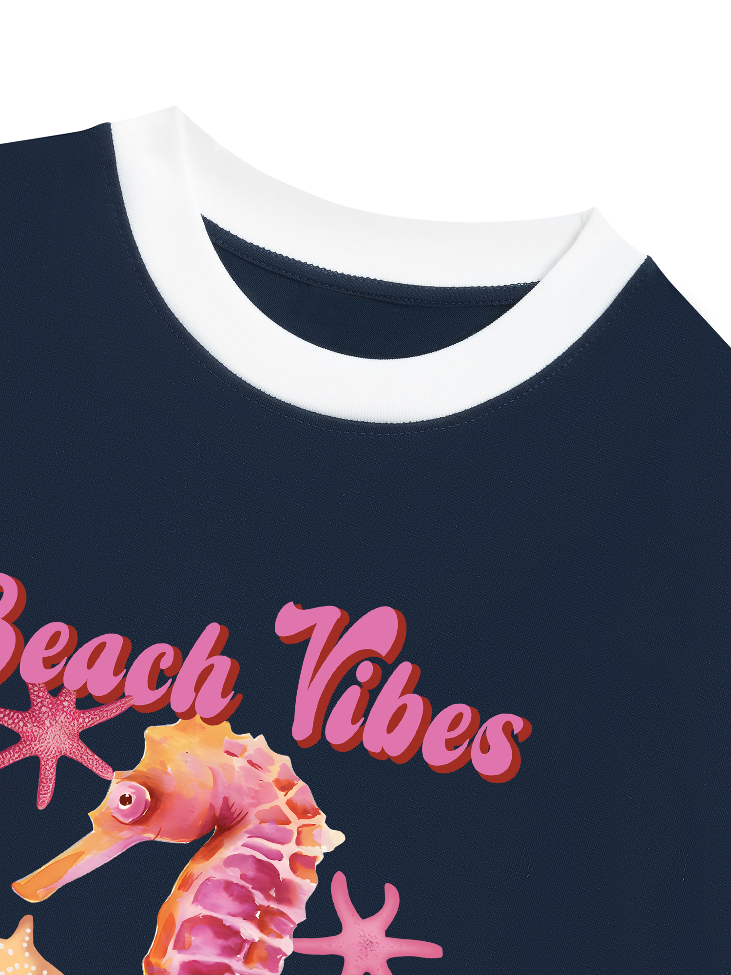 Áo Thun Ringer Relaxed Fit Tropical Hippocampus
