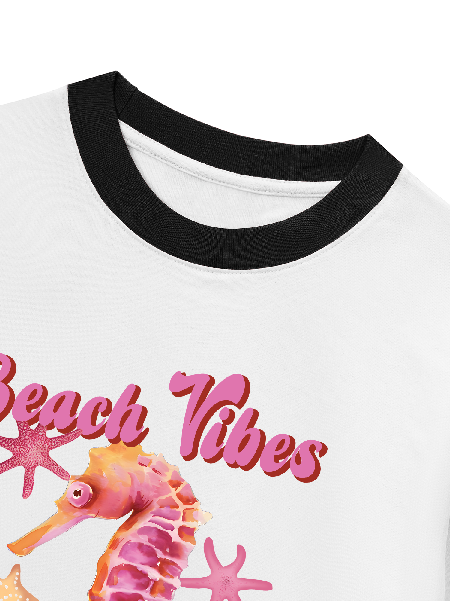 Áo Thun Ringer Relaxed Fit Tropical Hippocampus