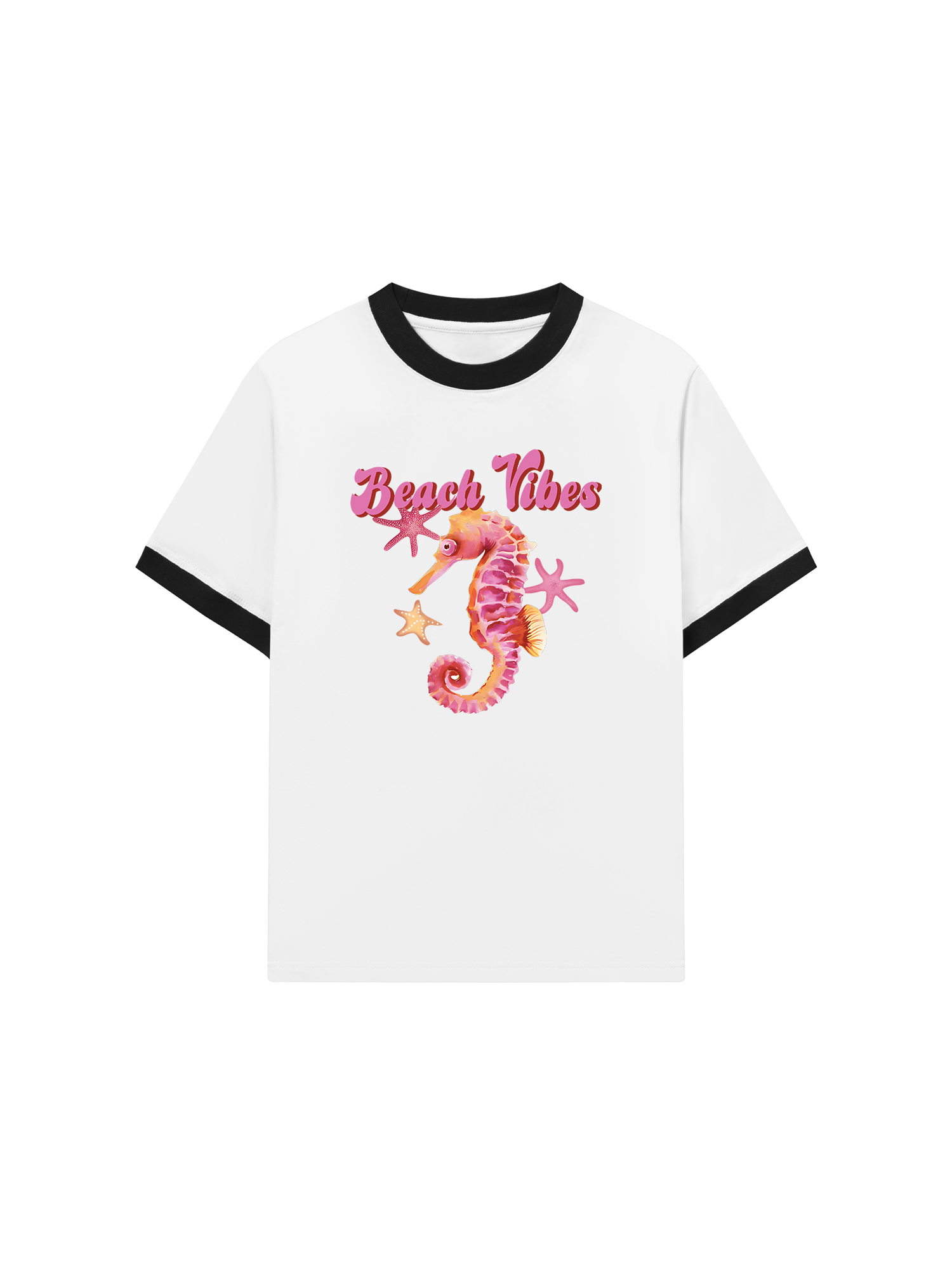 Áo Thun Ringer Relaxed Fit Tropical Hippocampus