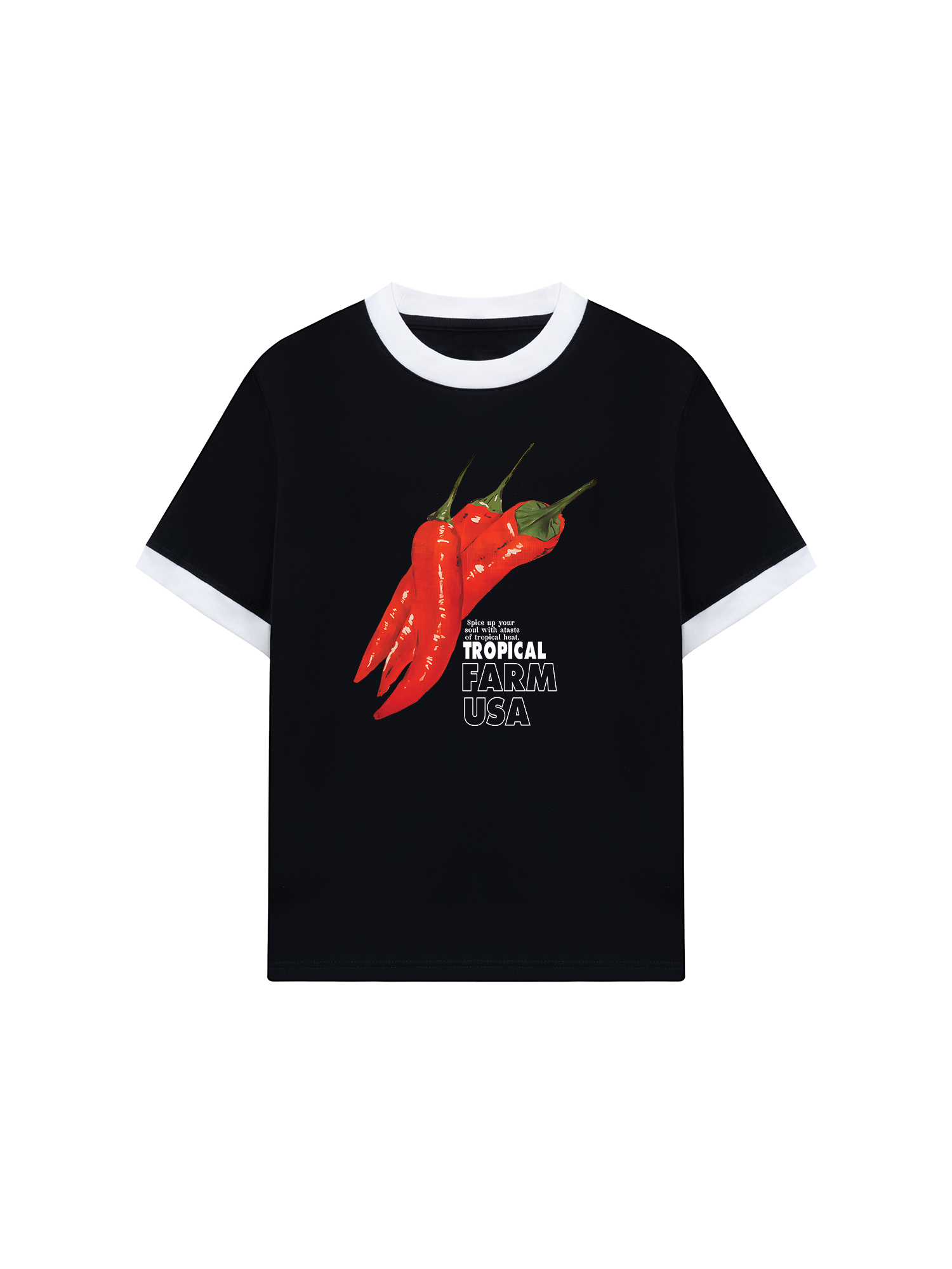 Áo Thun Ringer Relaxed Fit Tropical Farm USA
