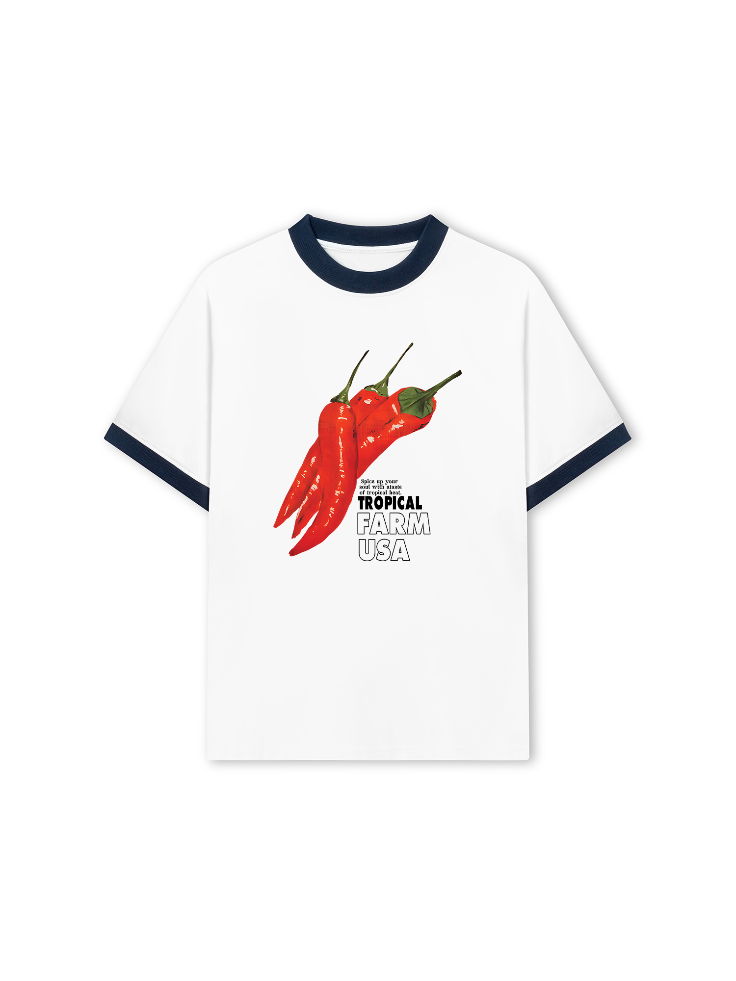 Áo Thun Ringer Relaxed Fit Tropical Farm USA