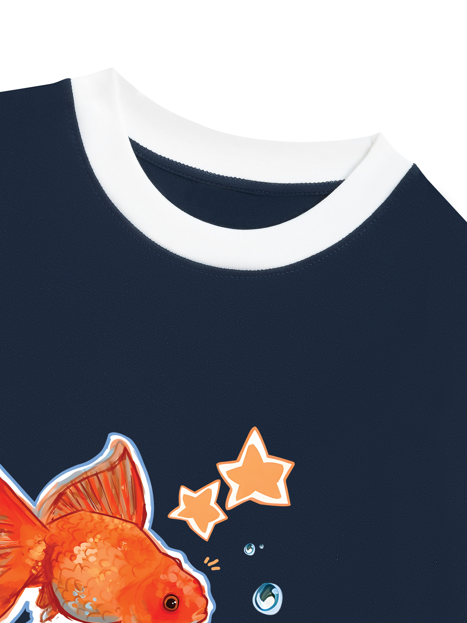 Áo Thun Ringer Relaxed Fit Tropical Goldfish