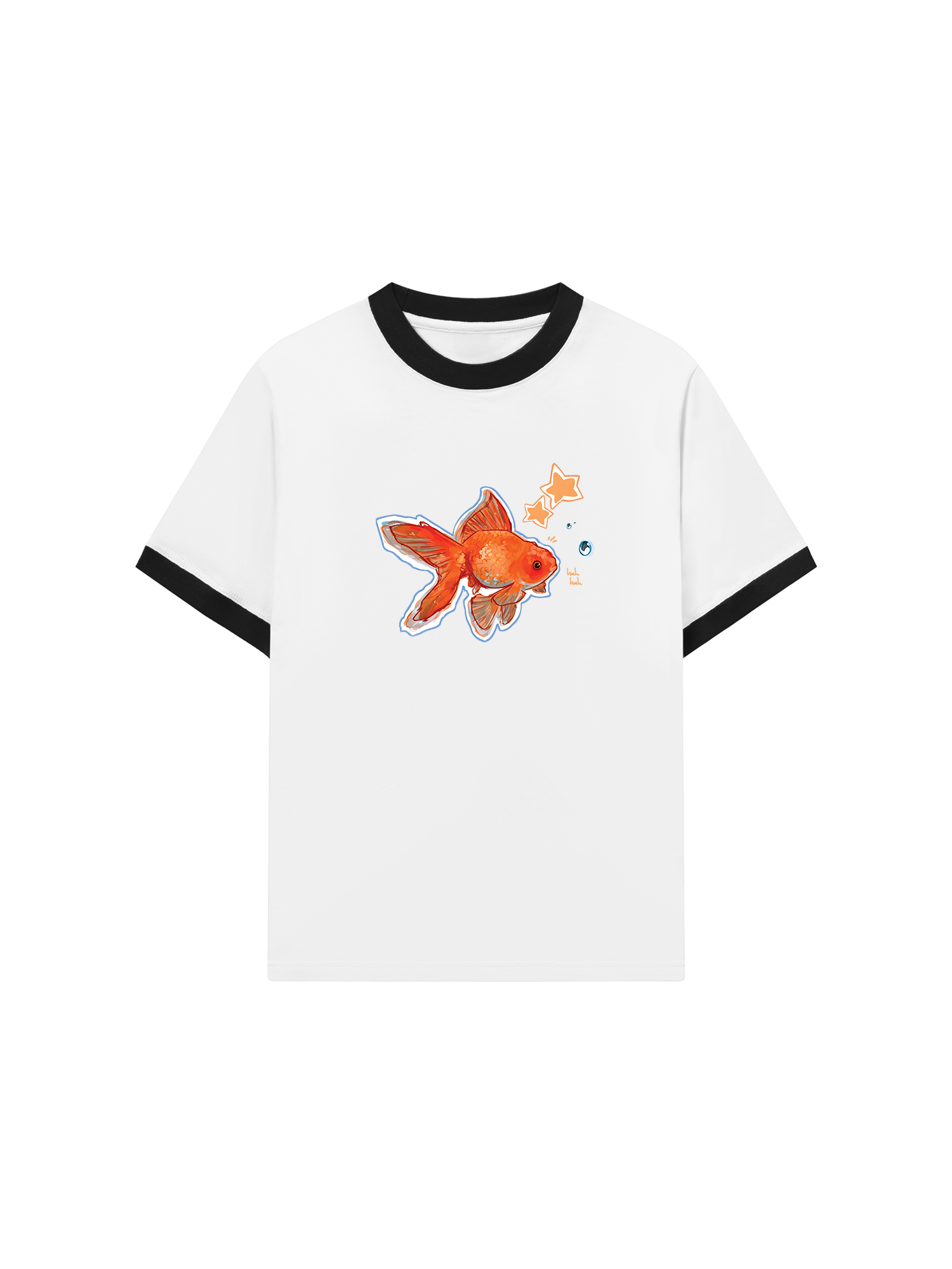 Áo Thun Ringer Relaxed Fit Tropical Goldfish