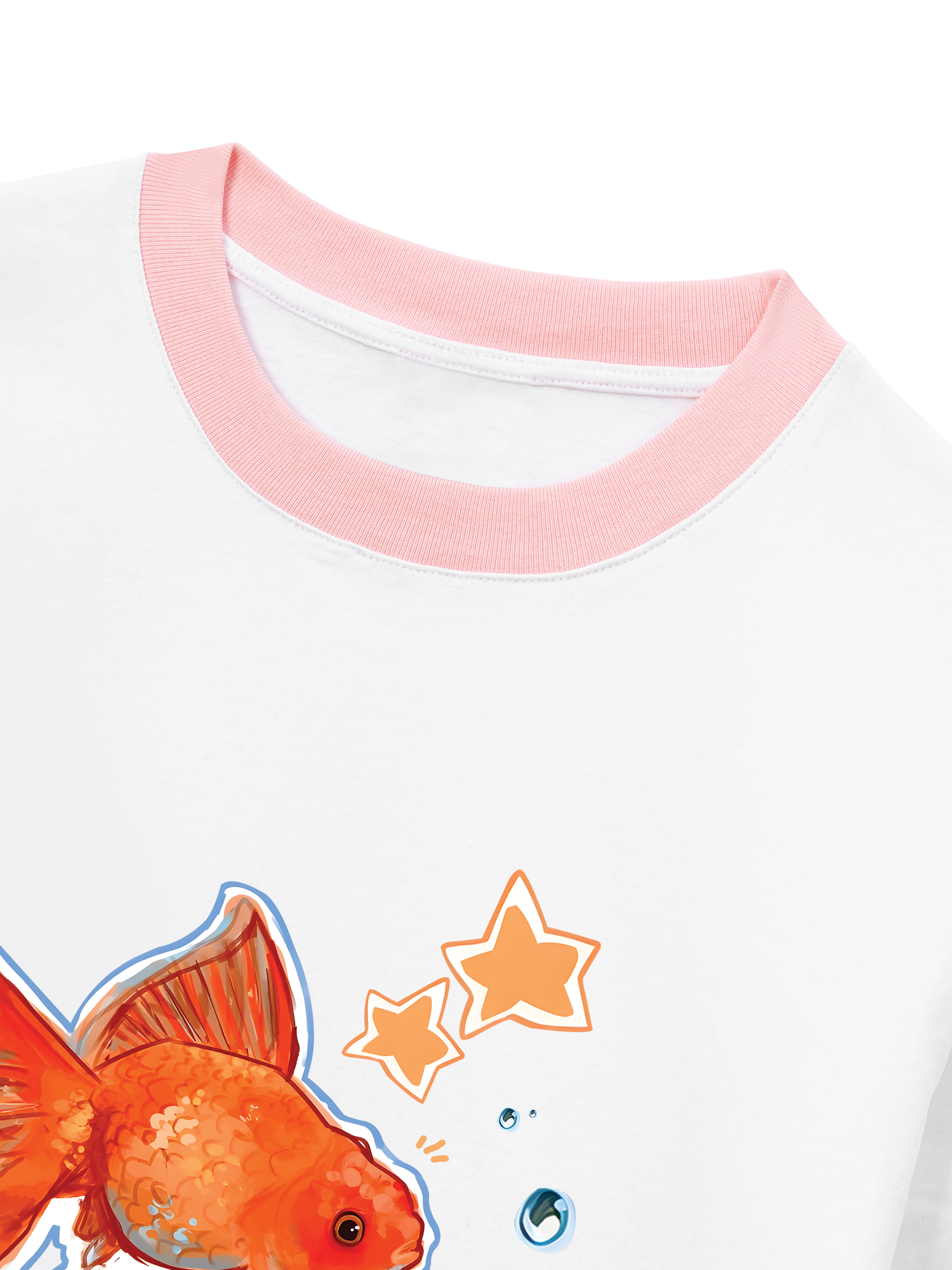 Áo Thun Ringer Relaxed Fit Tropical Goldfish