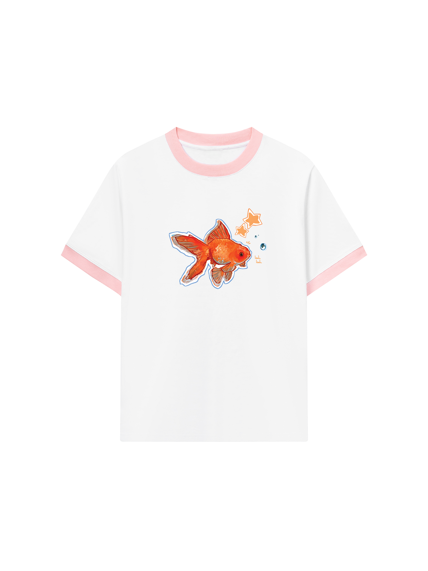 Áo Thun Ringer Relaxed Fit Tropical Goldfish
