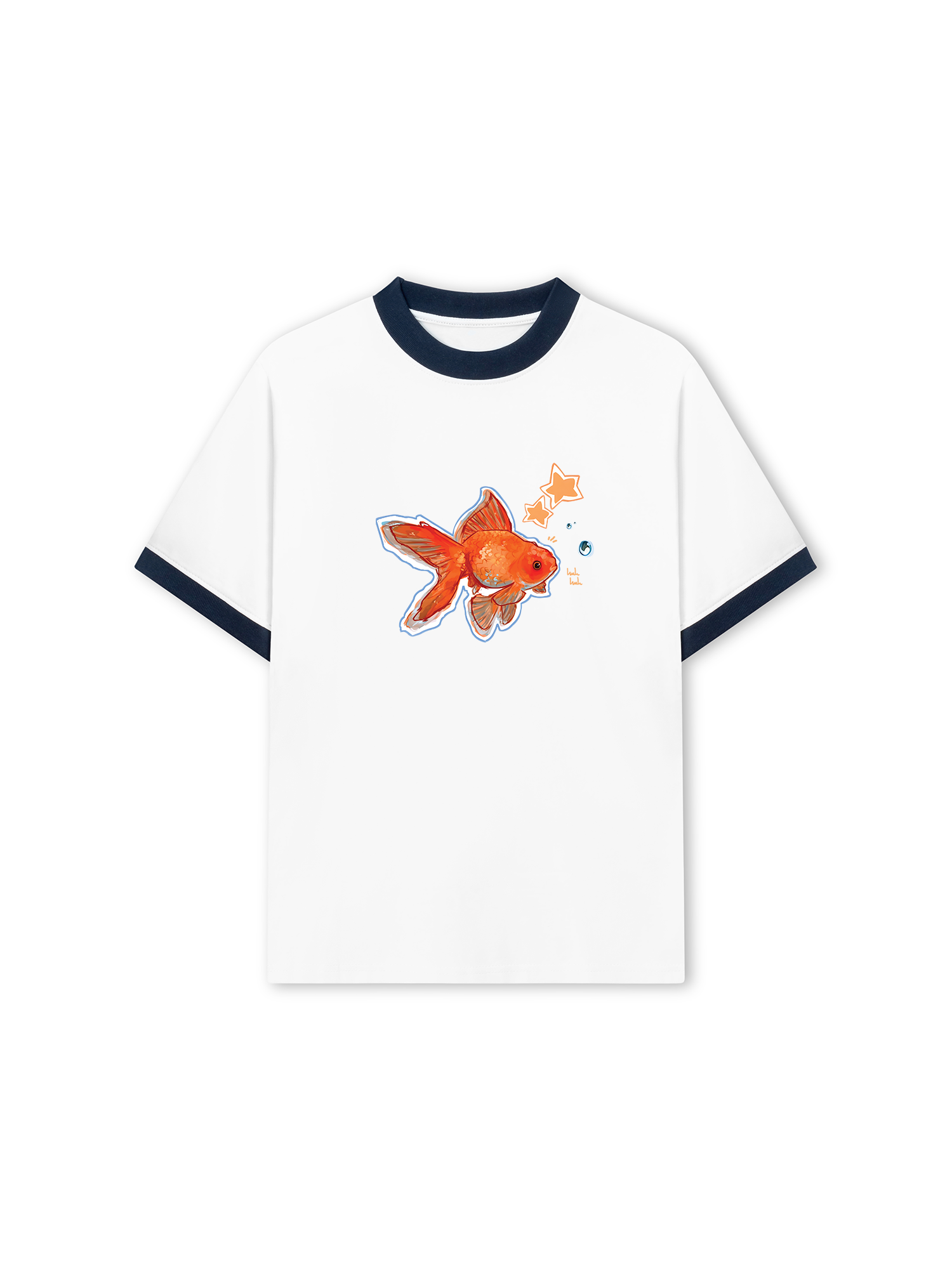 Áo Thun Ringer Relaxed Fit Tropical Goldfish