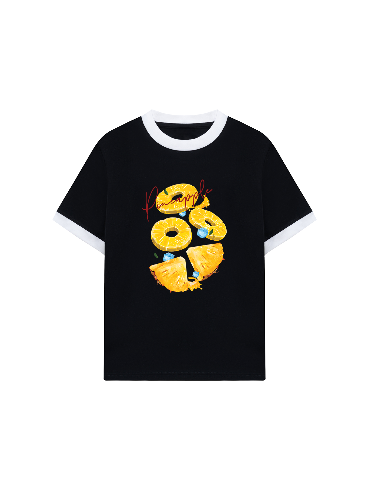 Áo Thun Ringer Relaxed Fit Tropical Pinapple