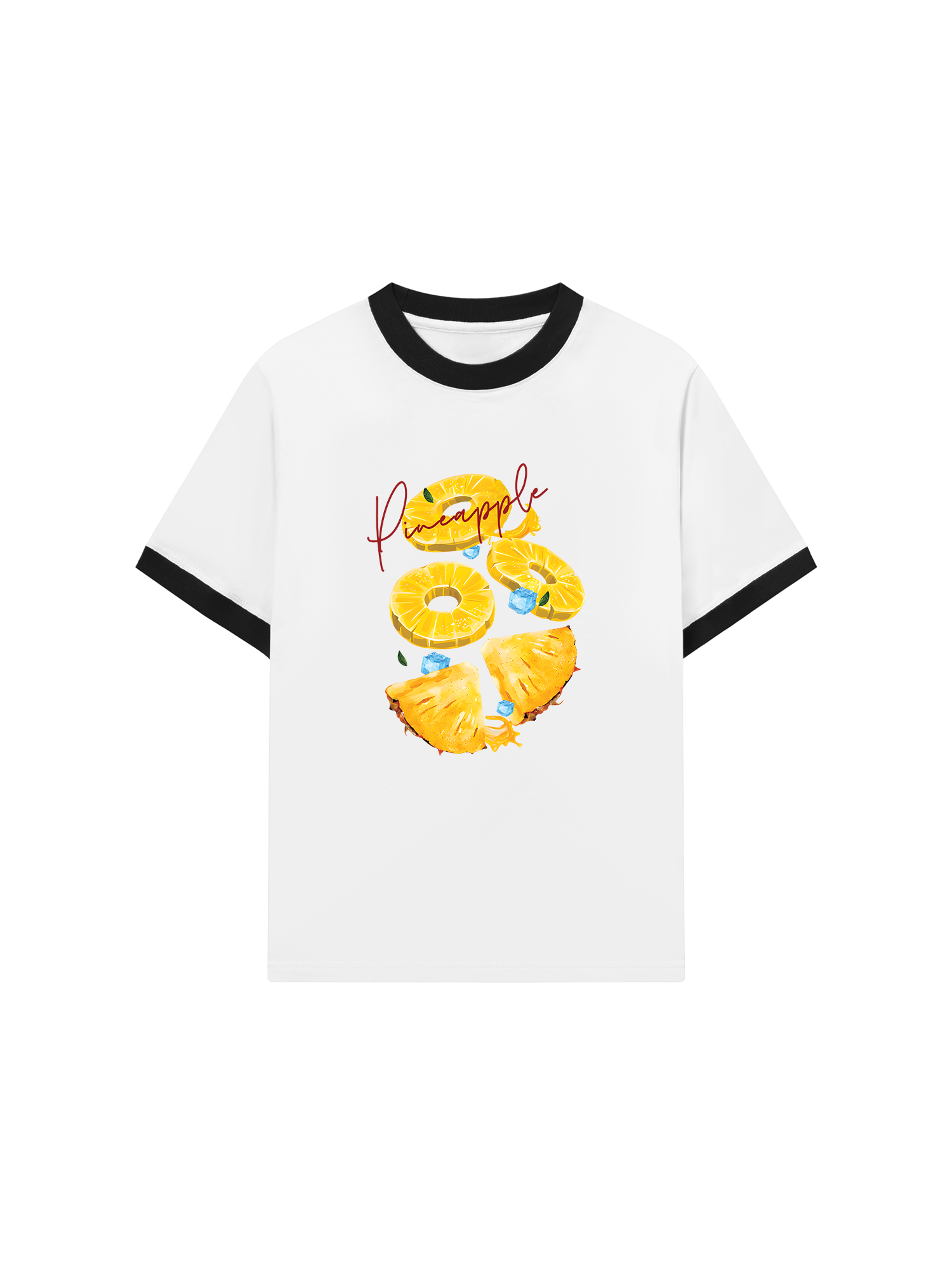 Áo Thun Ringer Relaxed Fit Tropical Pinapple