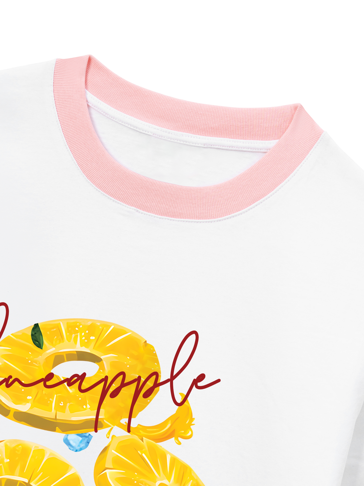 Áo Thun Ringer Relaxed Fit Tropical Pinapple
